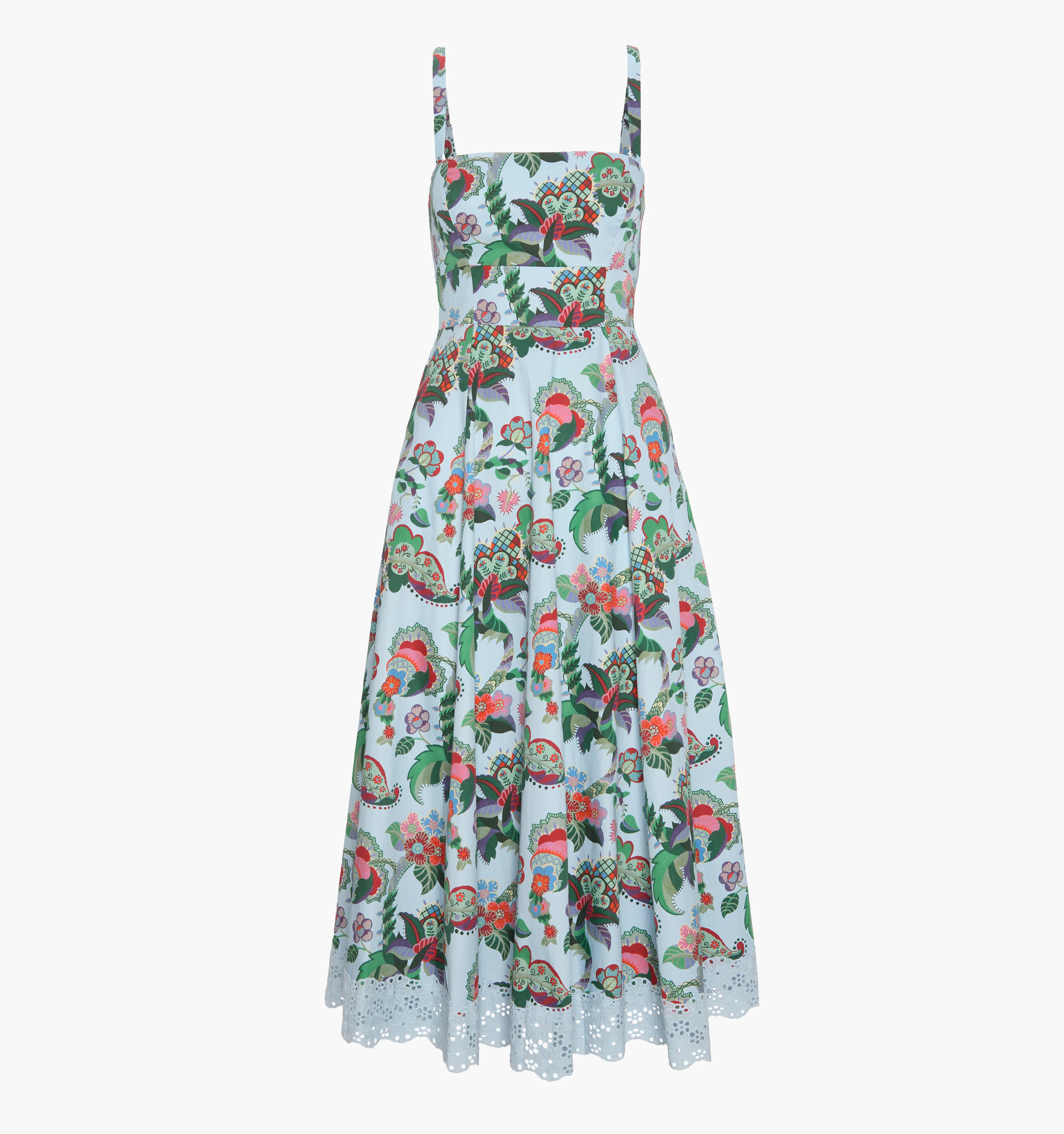 The Margot Dress - Light Blue Jungle Floral - Image 6