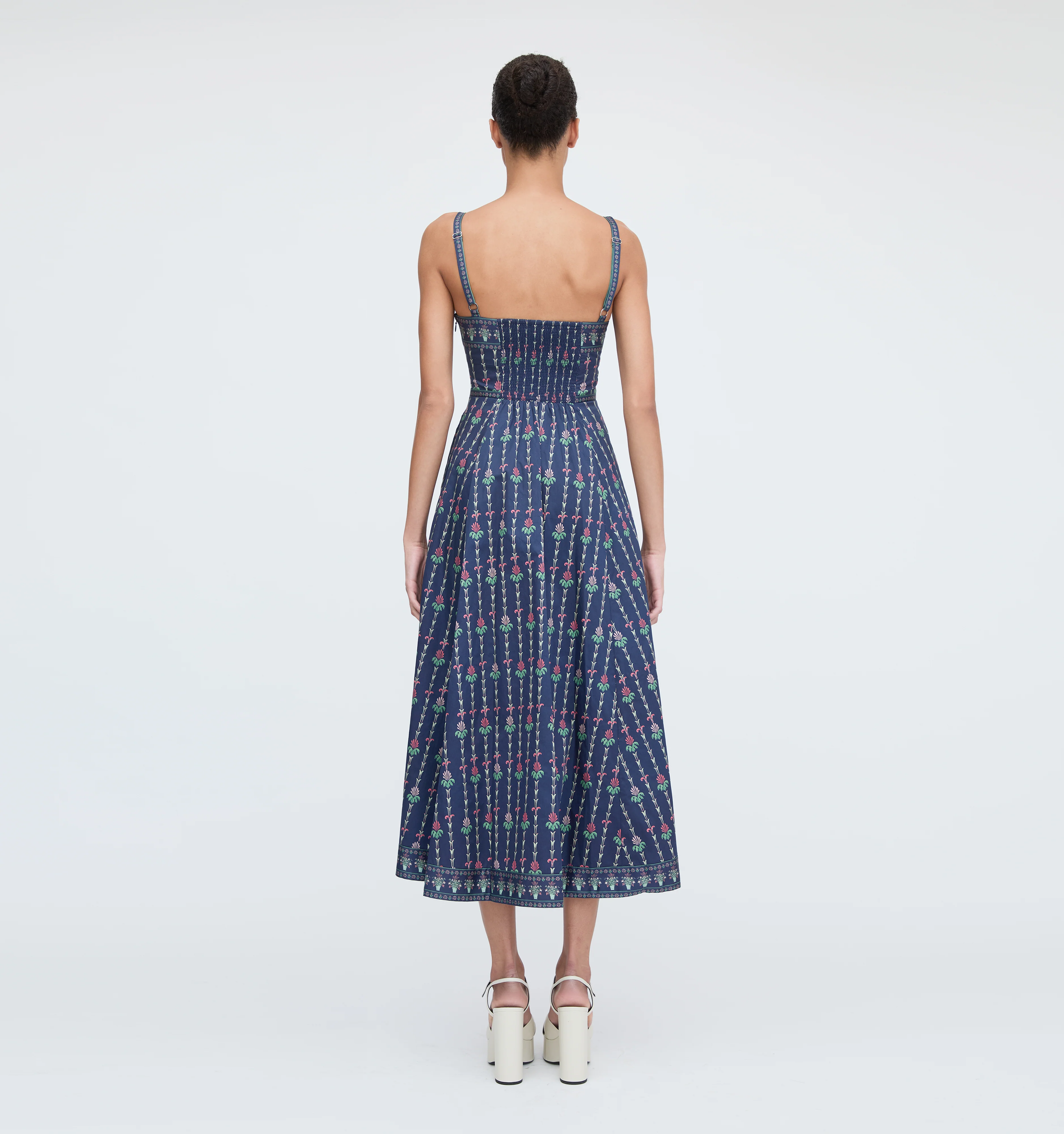 The Margot Dress - Navy Trailing Fern - Image 3