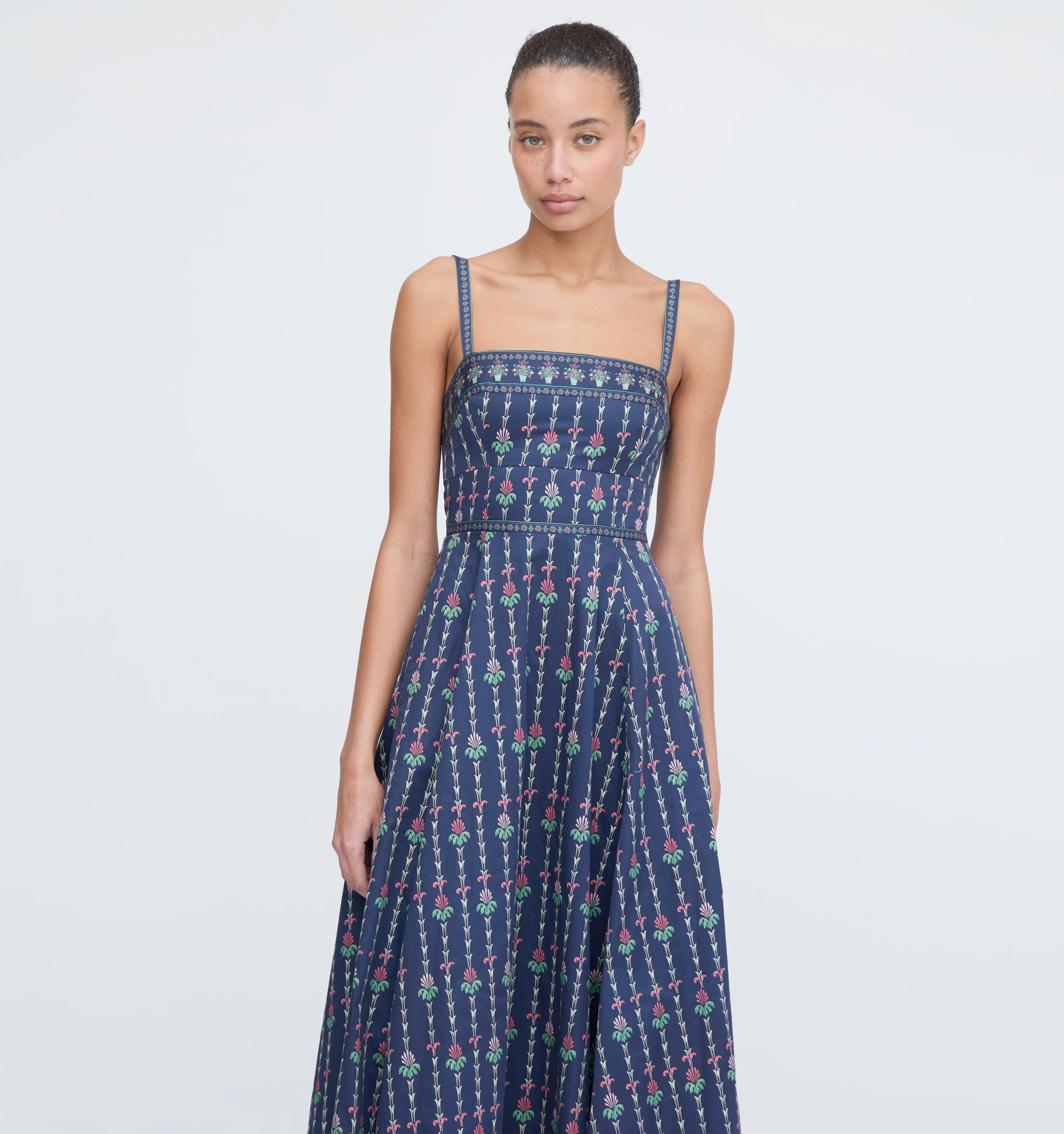 The Margot Dress - Navy Trailing Fern - Image 4