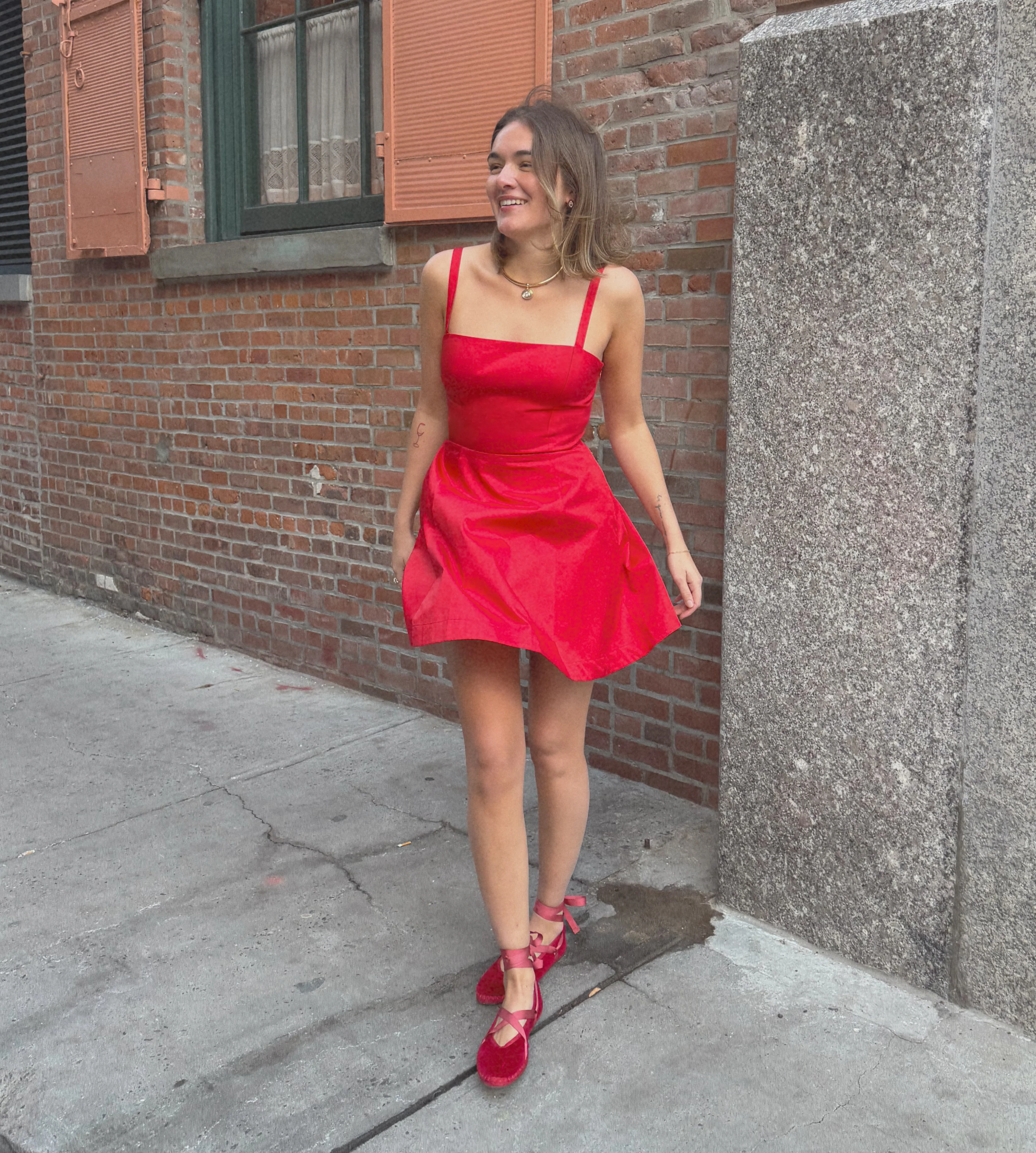 The Margot Mini Dress - Red - Image 3