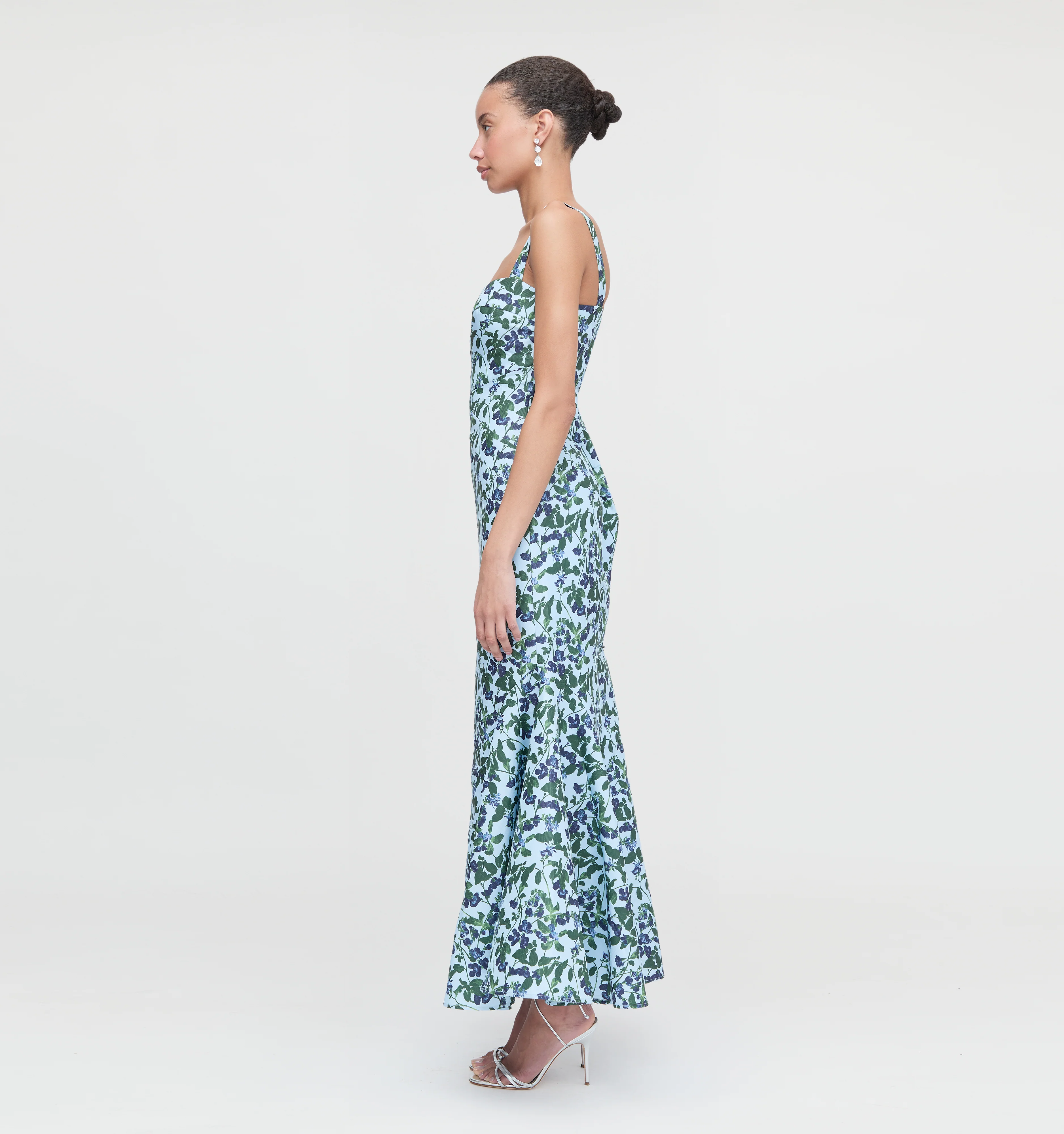 The Marietta Dress - Blue Pressed Flowers - Image 5