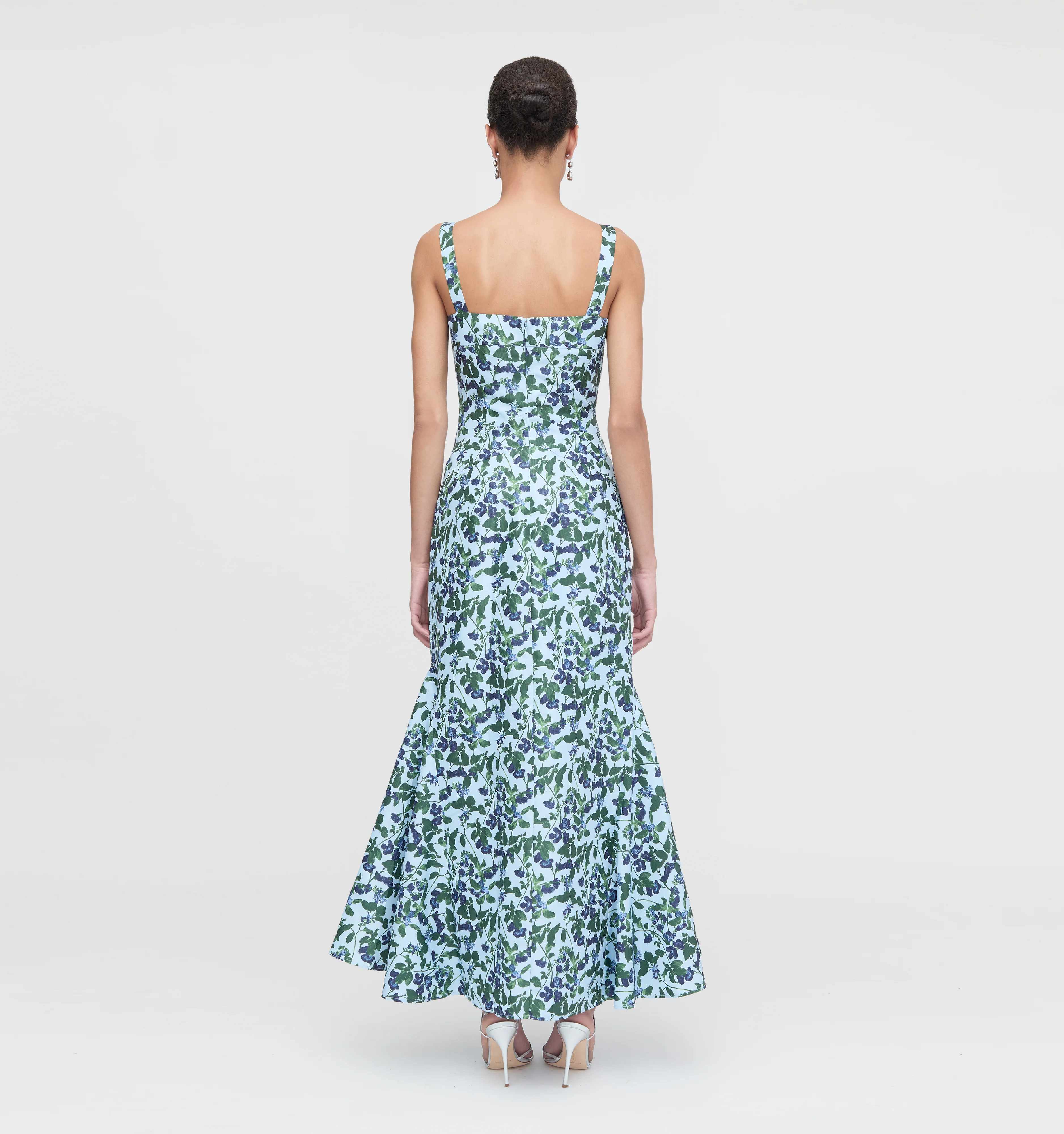 The Marietta Dress - Blue Pressed Flowers - Image 6