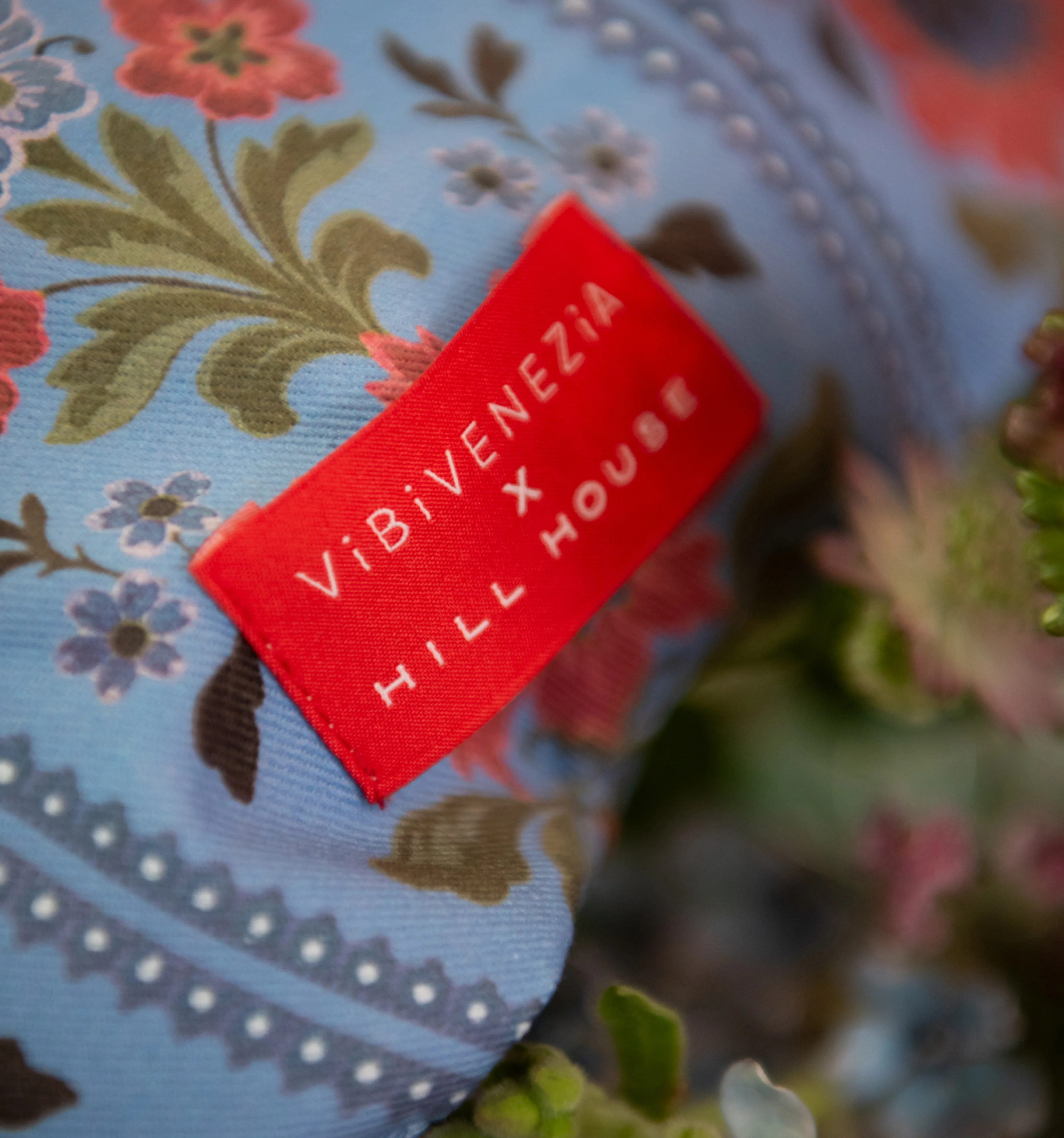 The Hill House x Vibi Venezia Mary Jane Flats - Blue Floral Block Stripe - Image 9