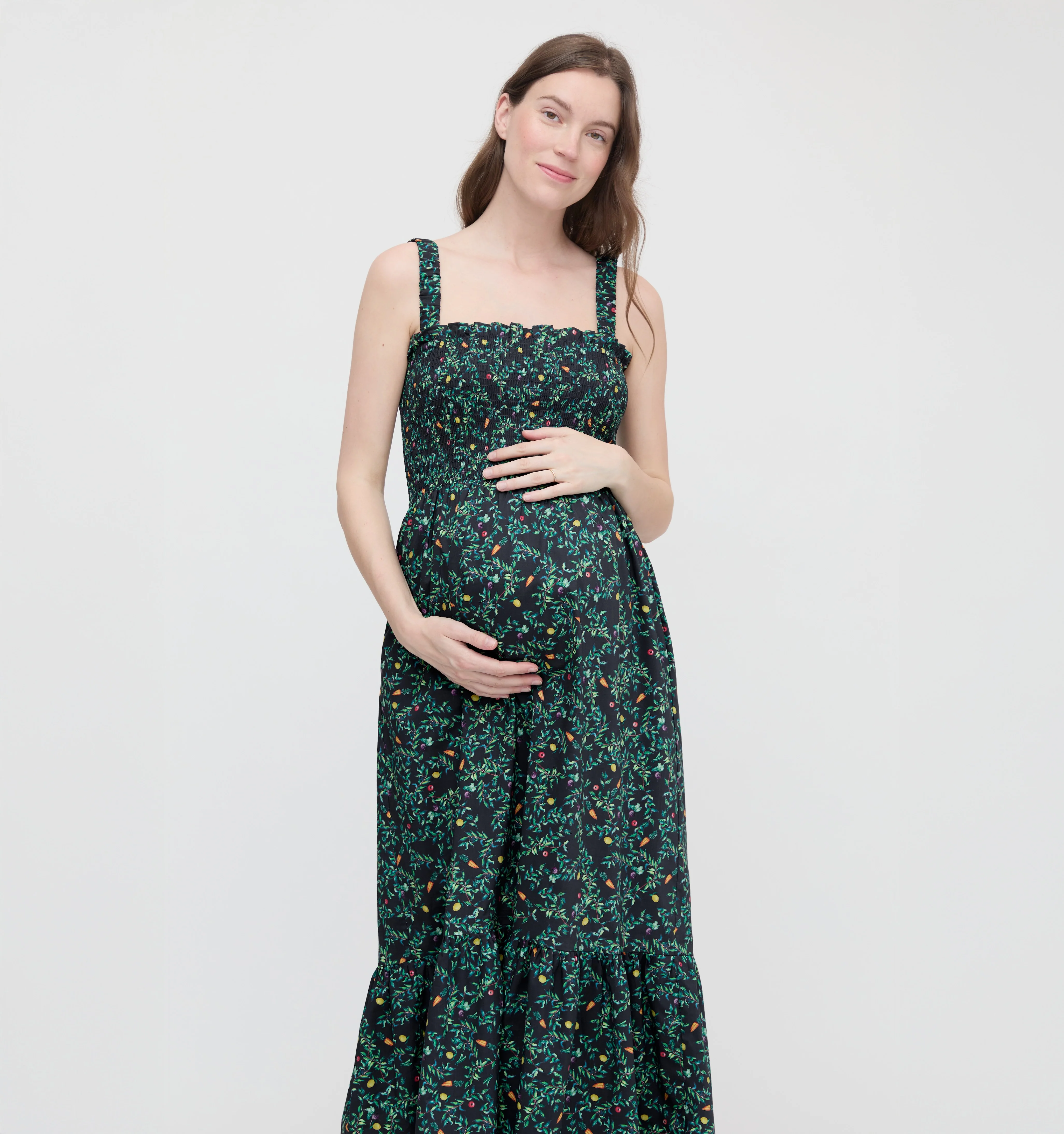The Maternity Anjuli Nap Dress - Midnight Garden - Image 2