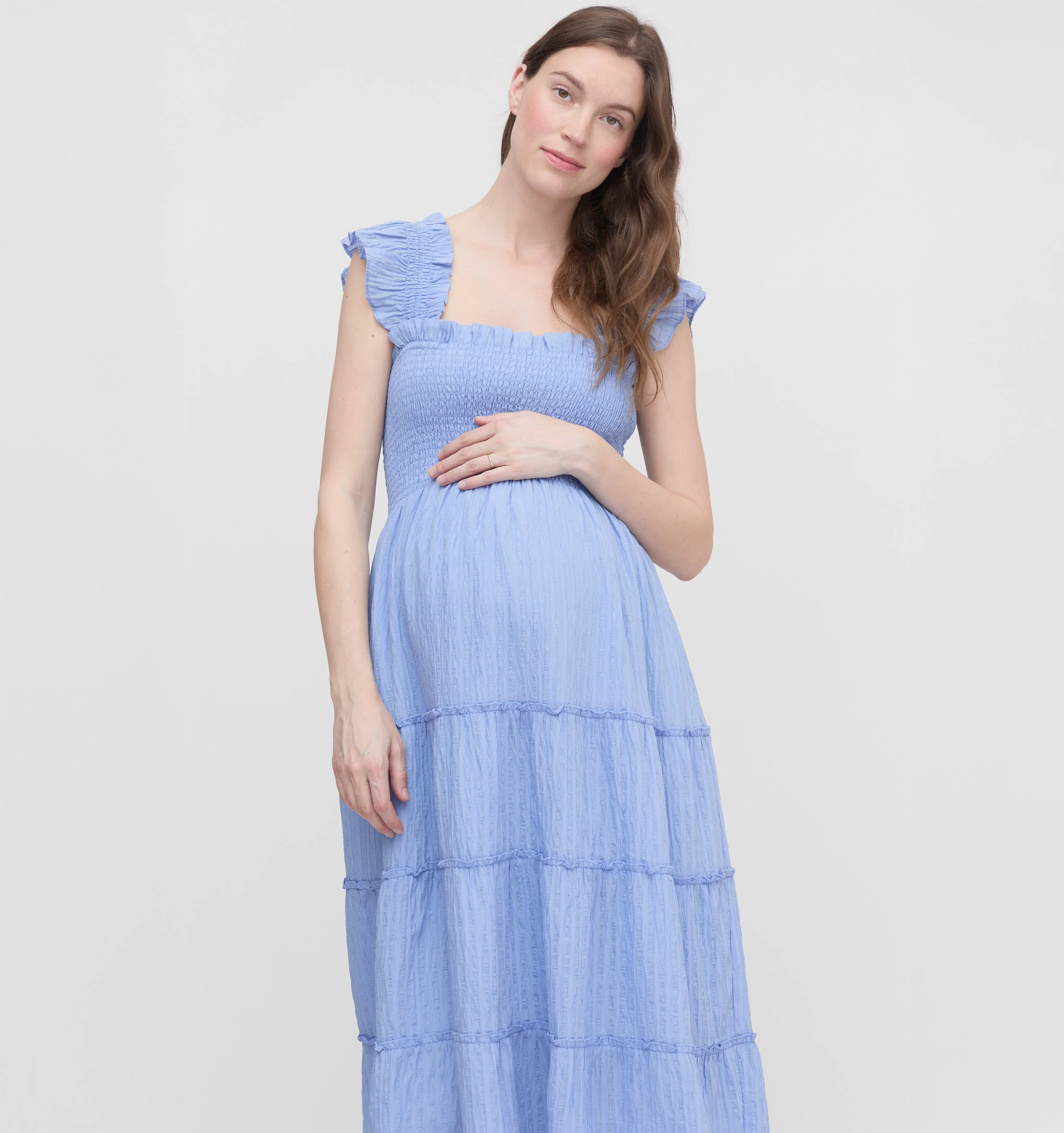 The Maternity Ellie Nap Dress - Bluebird - Image 2