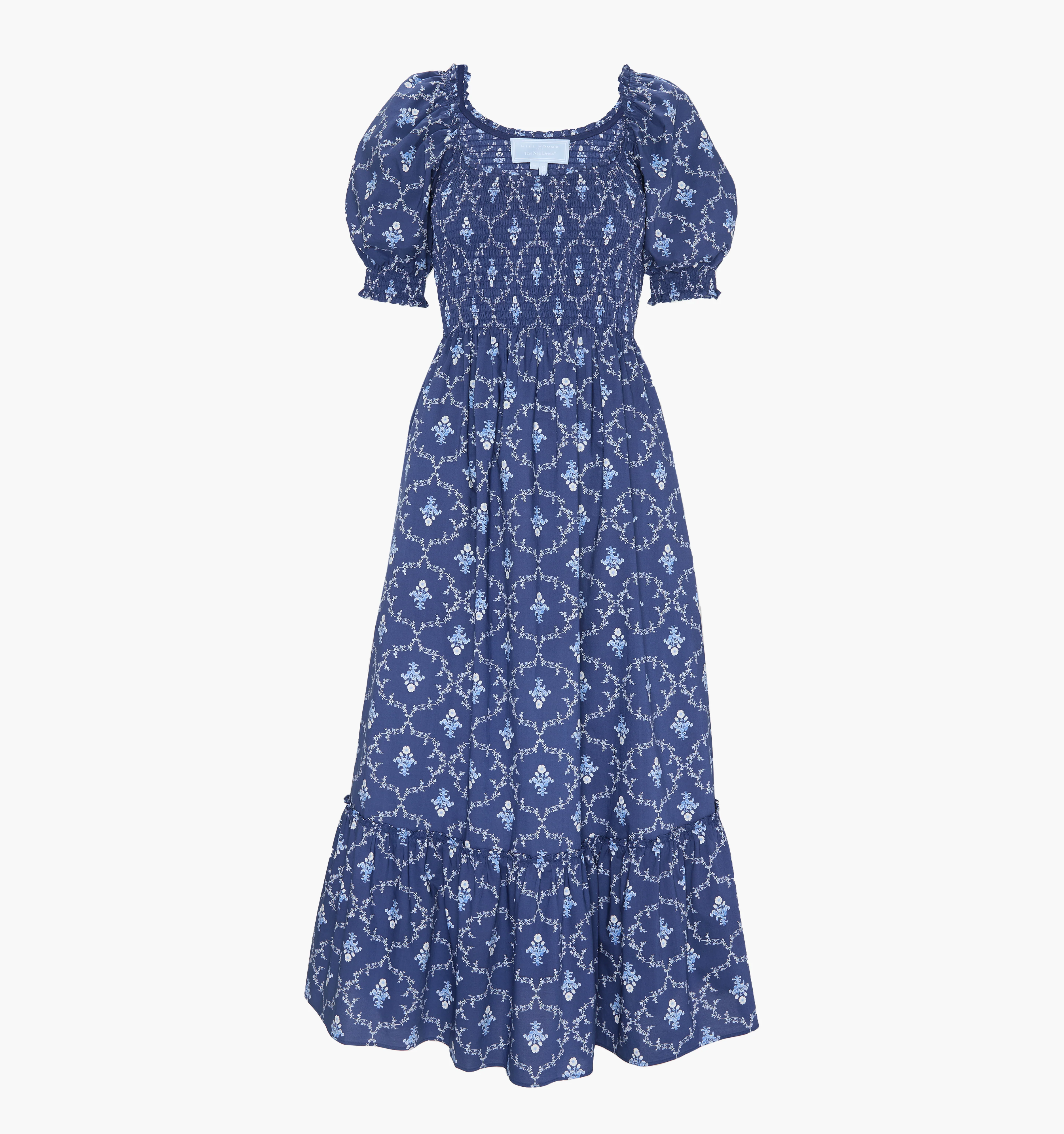 The Louisa Nap Dress - Navy Trellis - Image 5