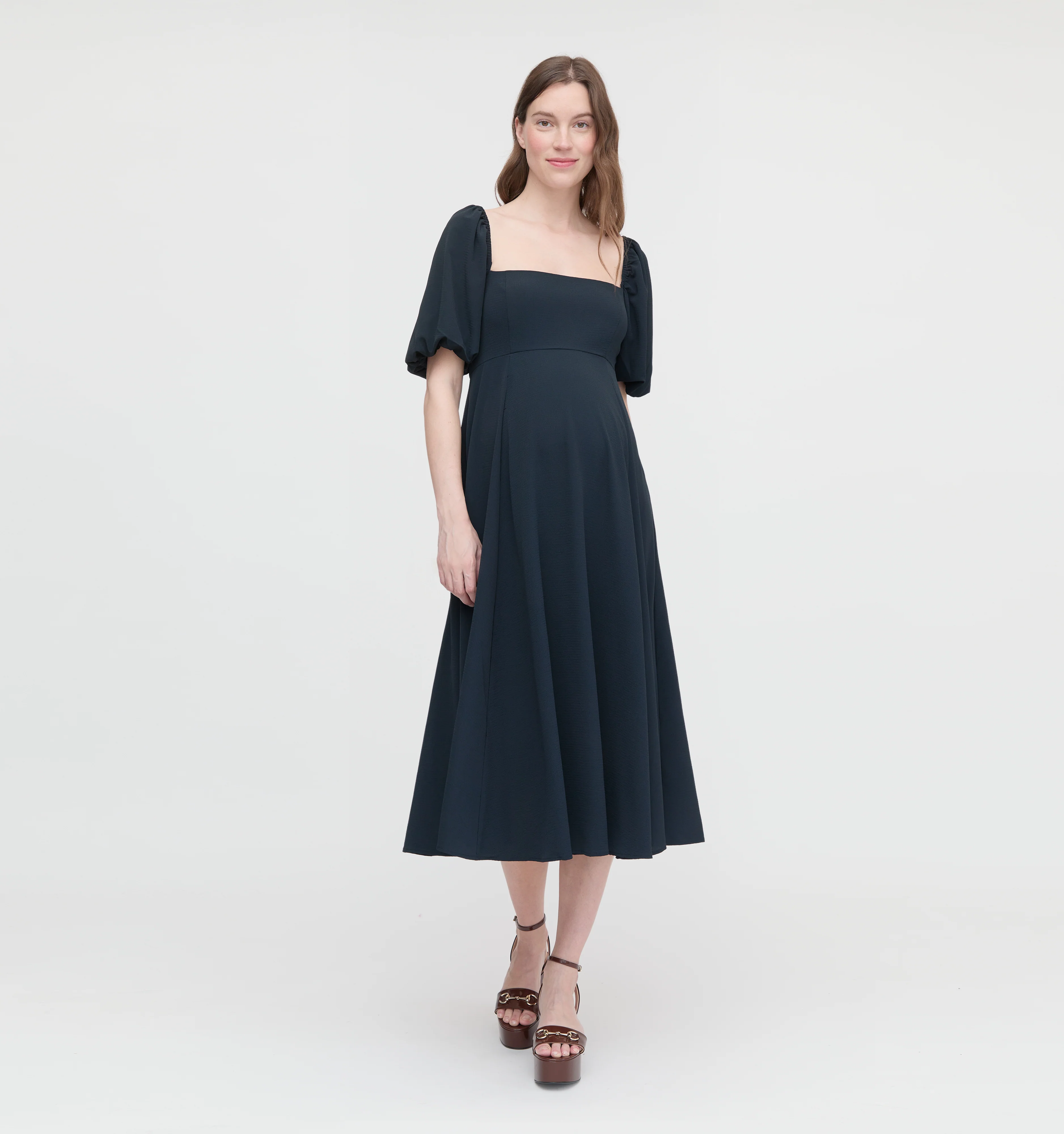 The Maternity Matilda Dress - Black Crepe - Image 3