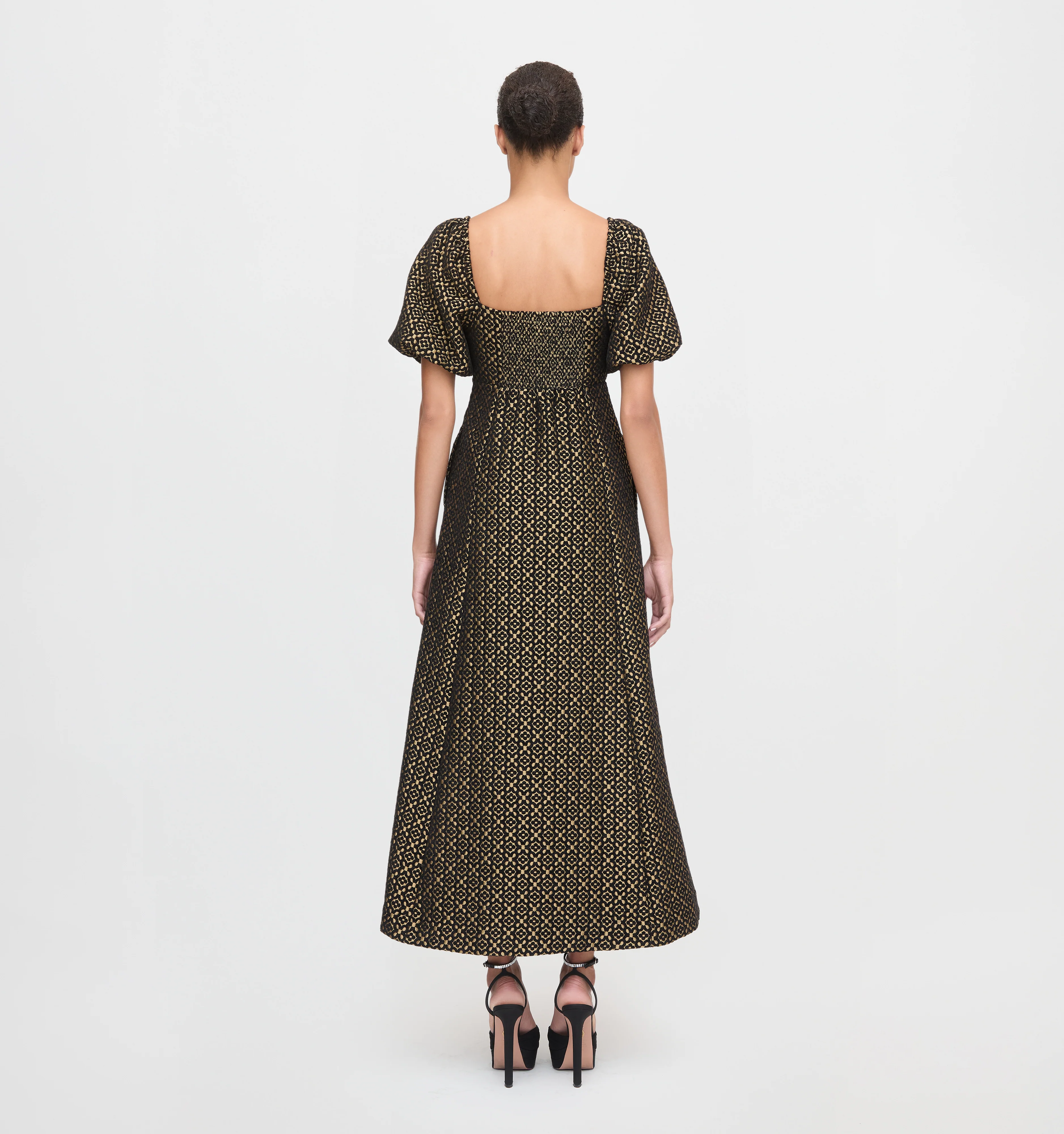 The Matilda Dress - Metallic Brocade - Image 4