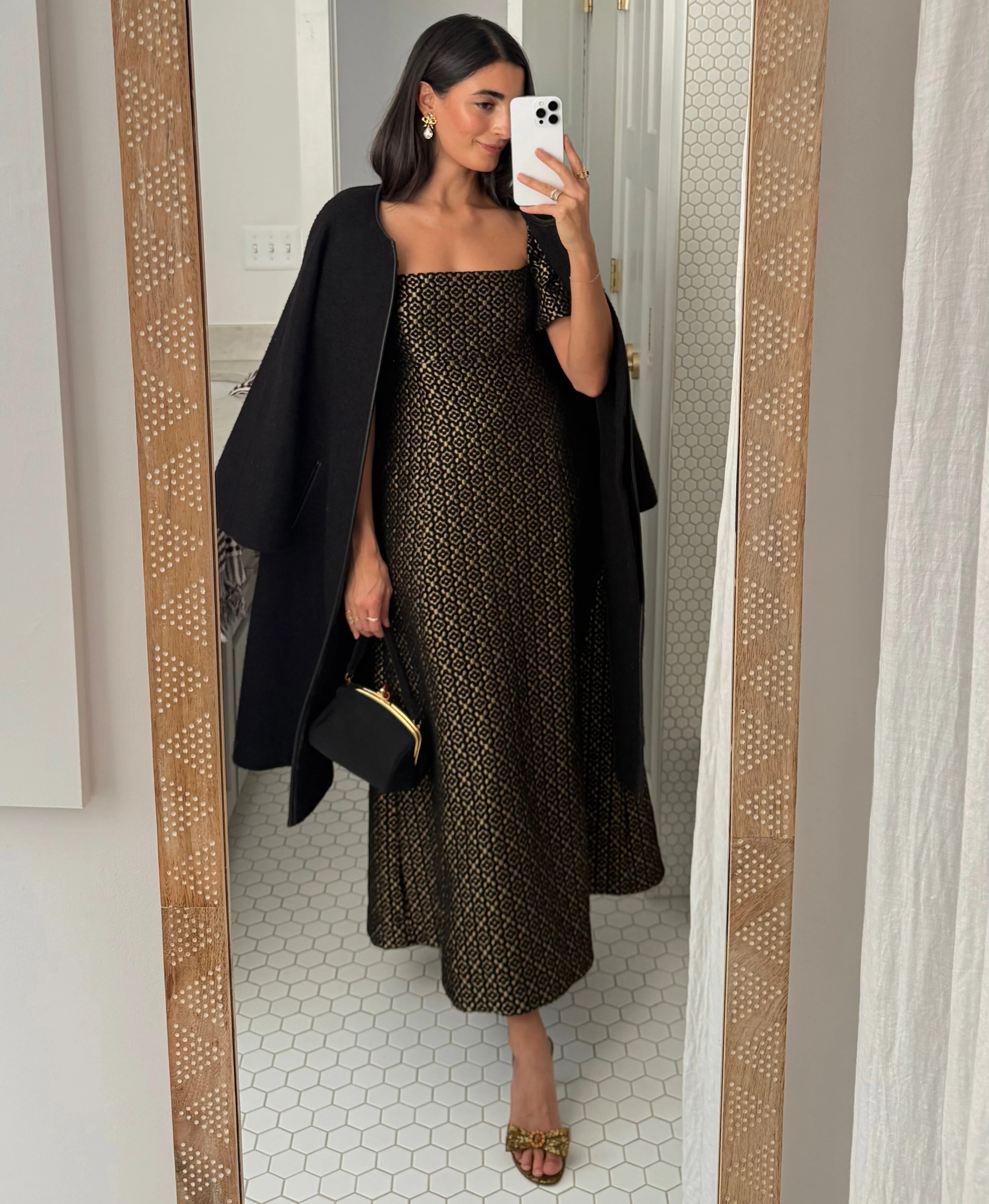 The Matilda Dress - Metallic Brocade - Image 6