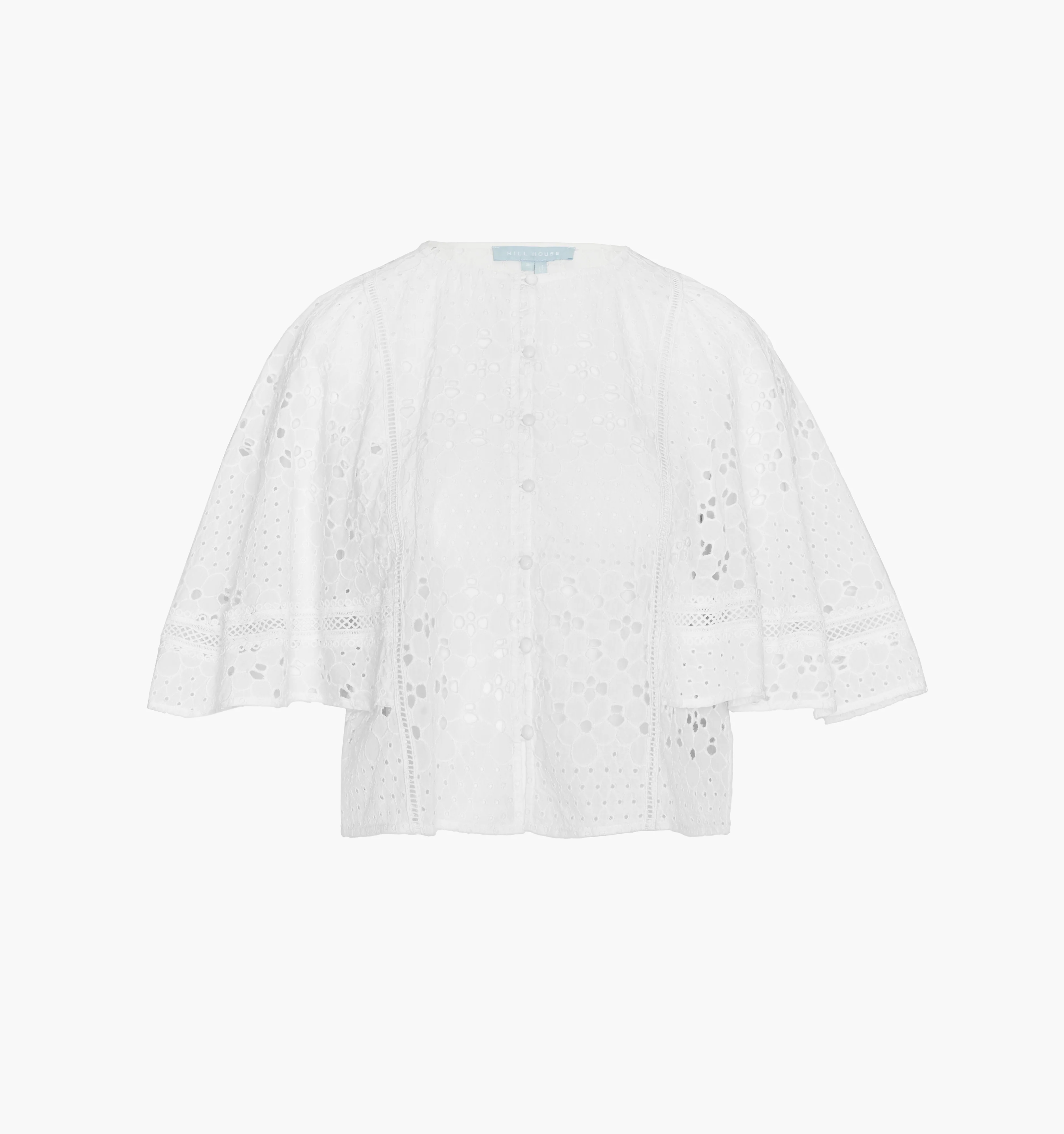 The Meadow Top - White Floral Broderie - Image 12