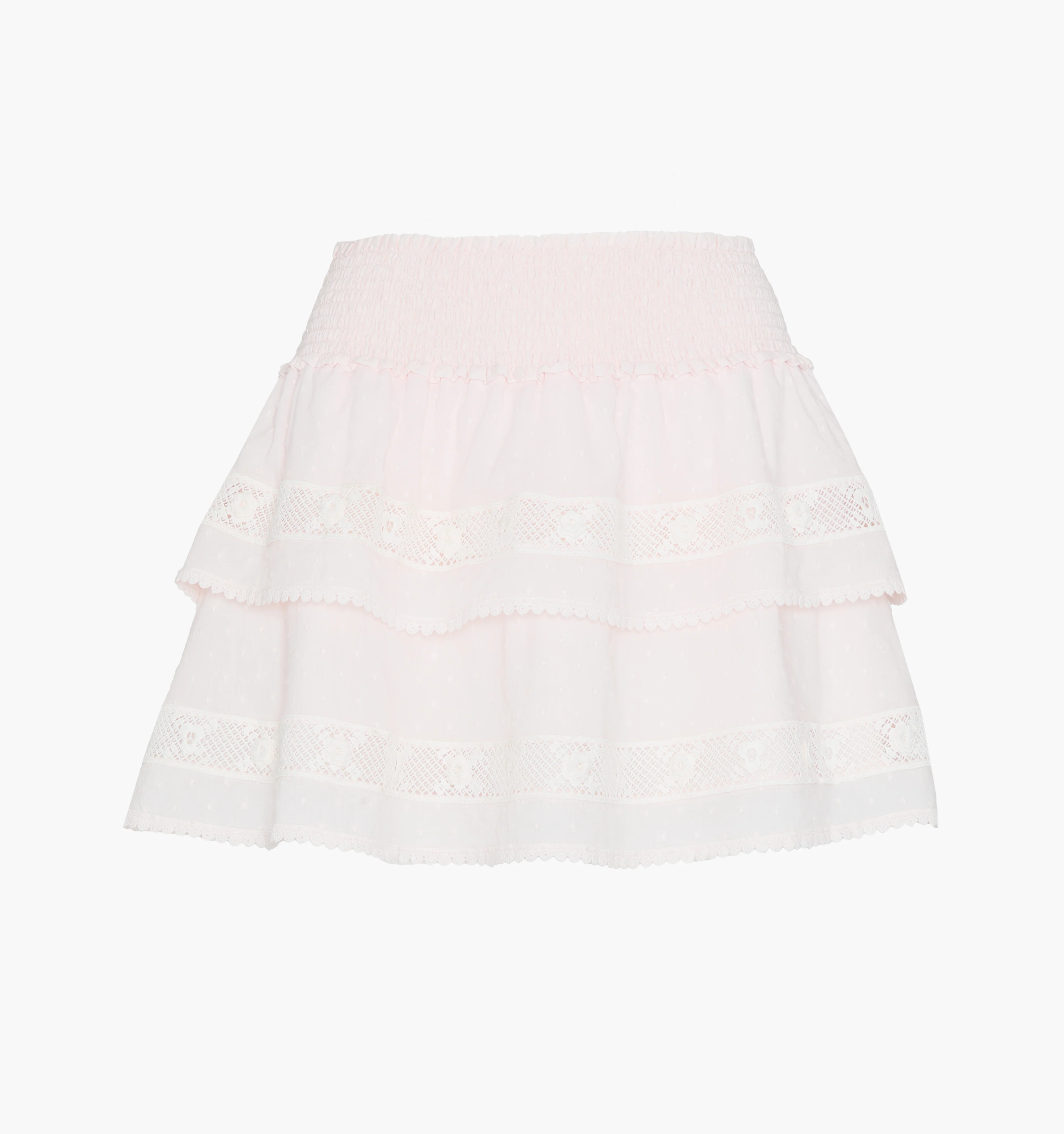 The Meena Skirt - Powder Pink Swiss Dot - Image 9