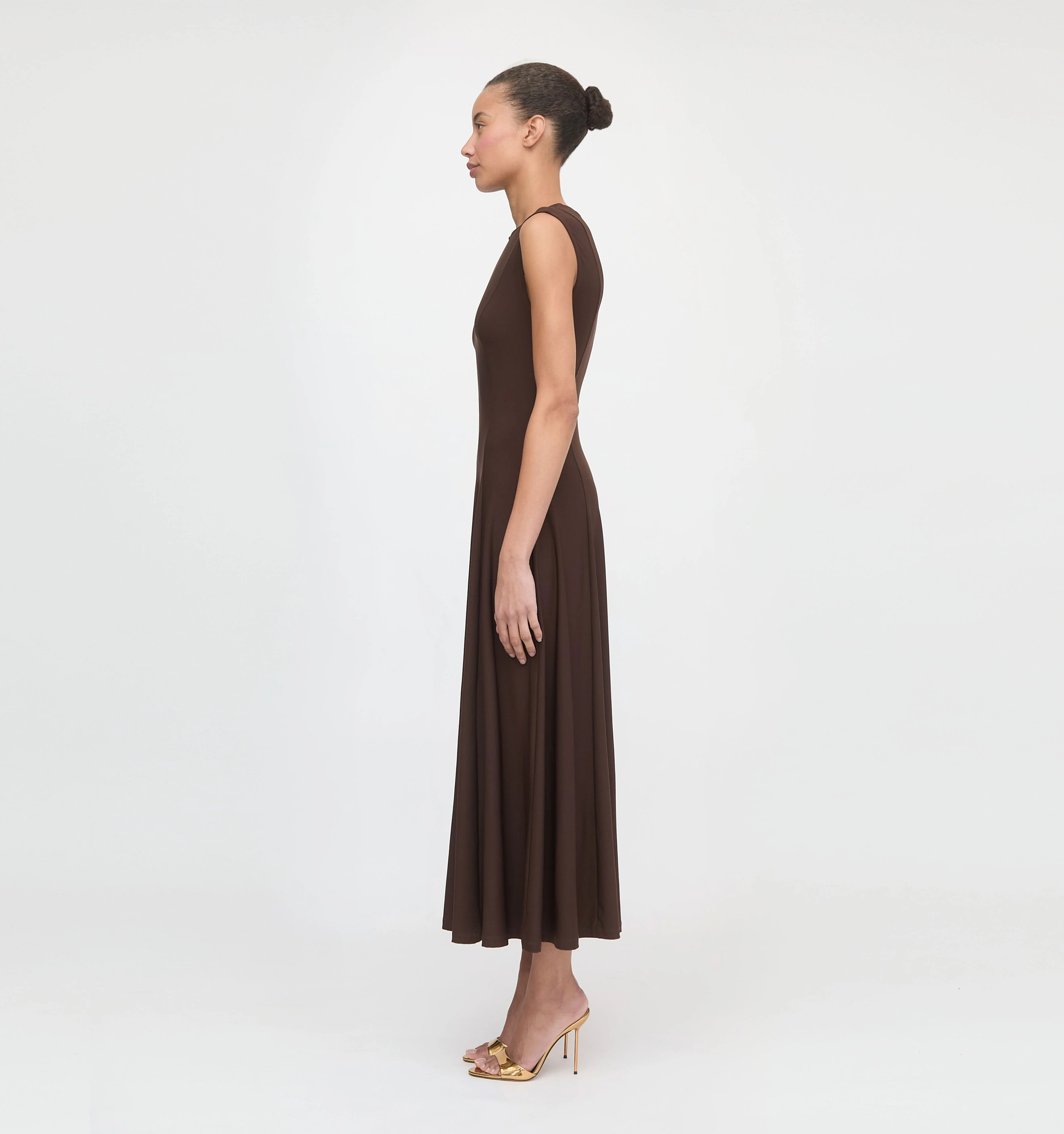 The Mila Dress - Chocolate Jersey - Image 3
