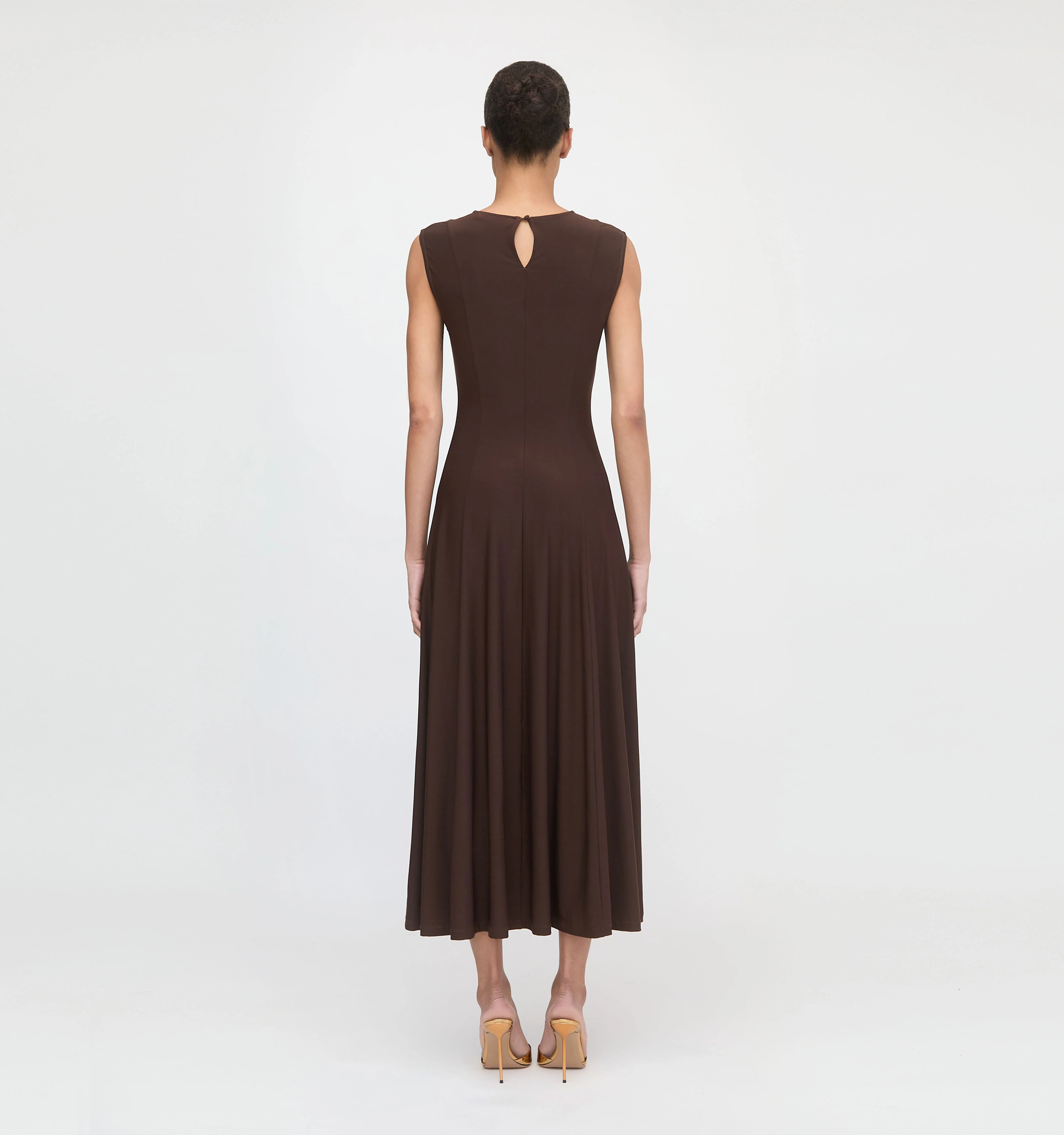 The Mila Dress - Chocolate Jersey - Image 4