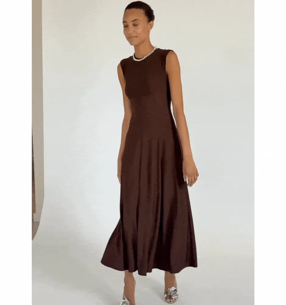 The Mila Dress - Chocolate Jersey - Image 5