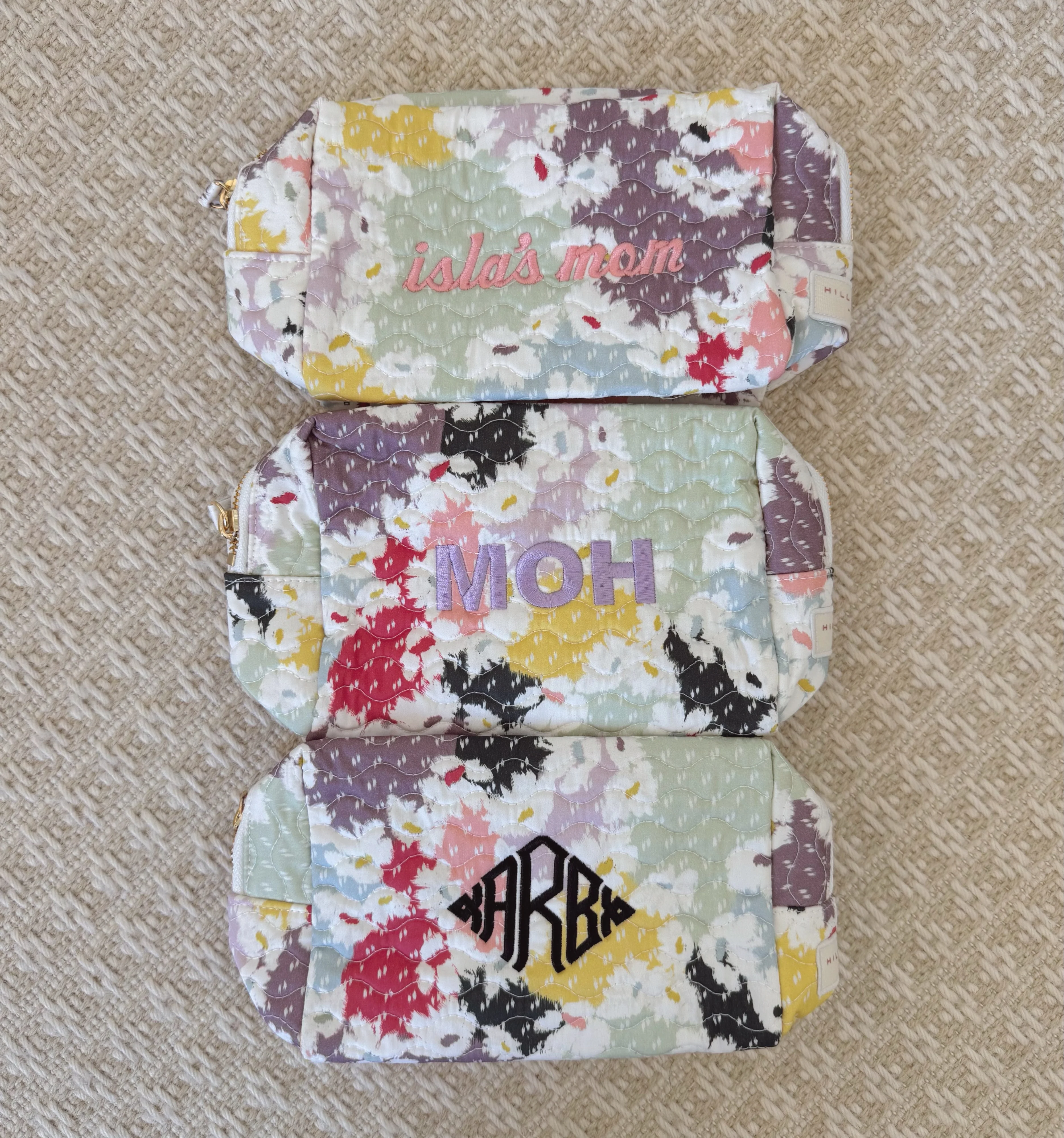 The Mini Quilted Cosmetic Bag - Daisy Camouflage - Image 3