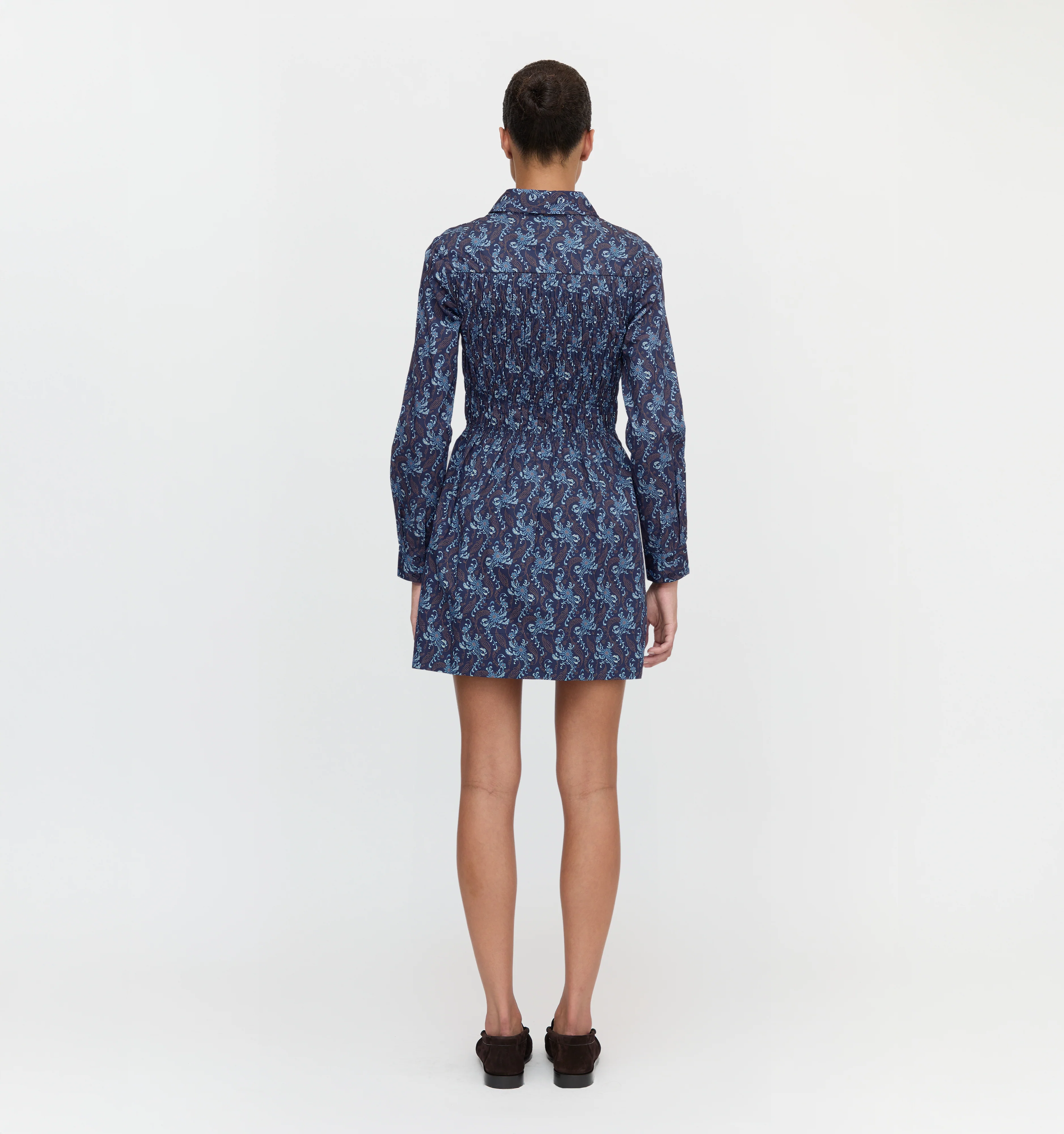 The Mira Dress - Navy Cala Paisley - Image 5
