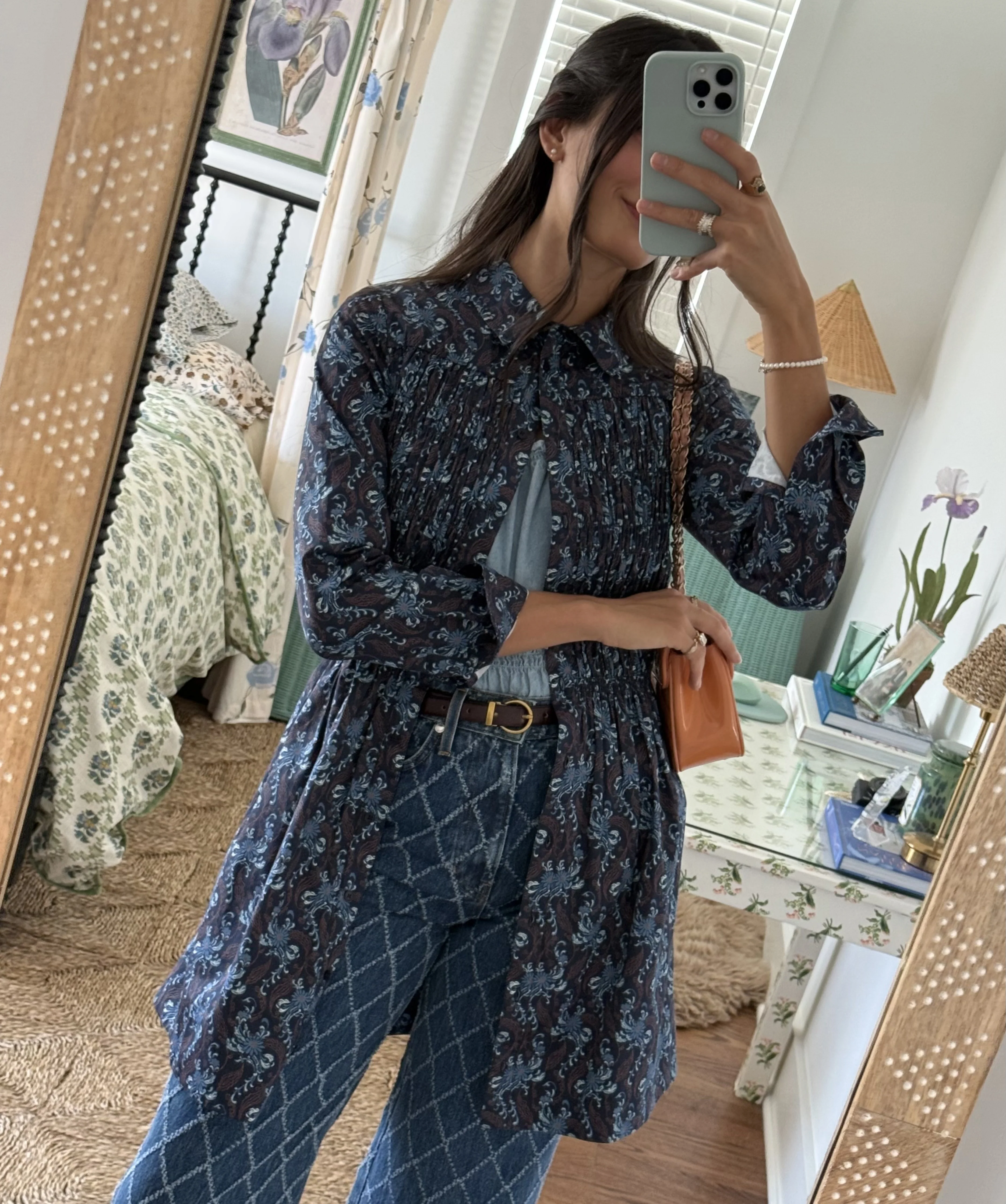 The Mira Dress - Navy Cala Paisley - Image 6