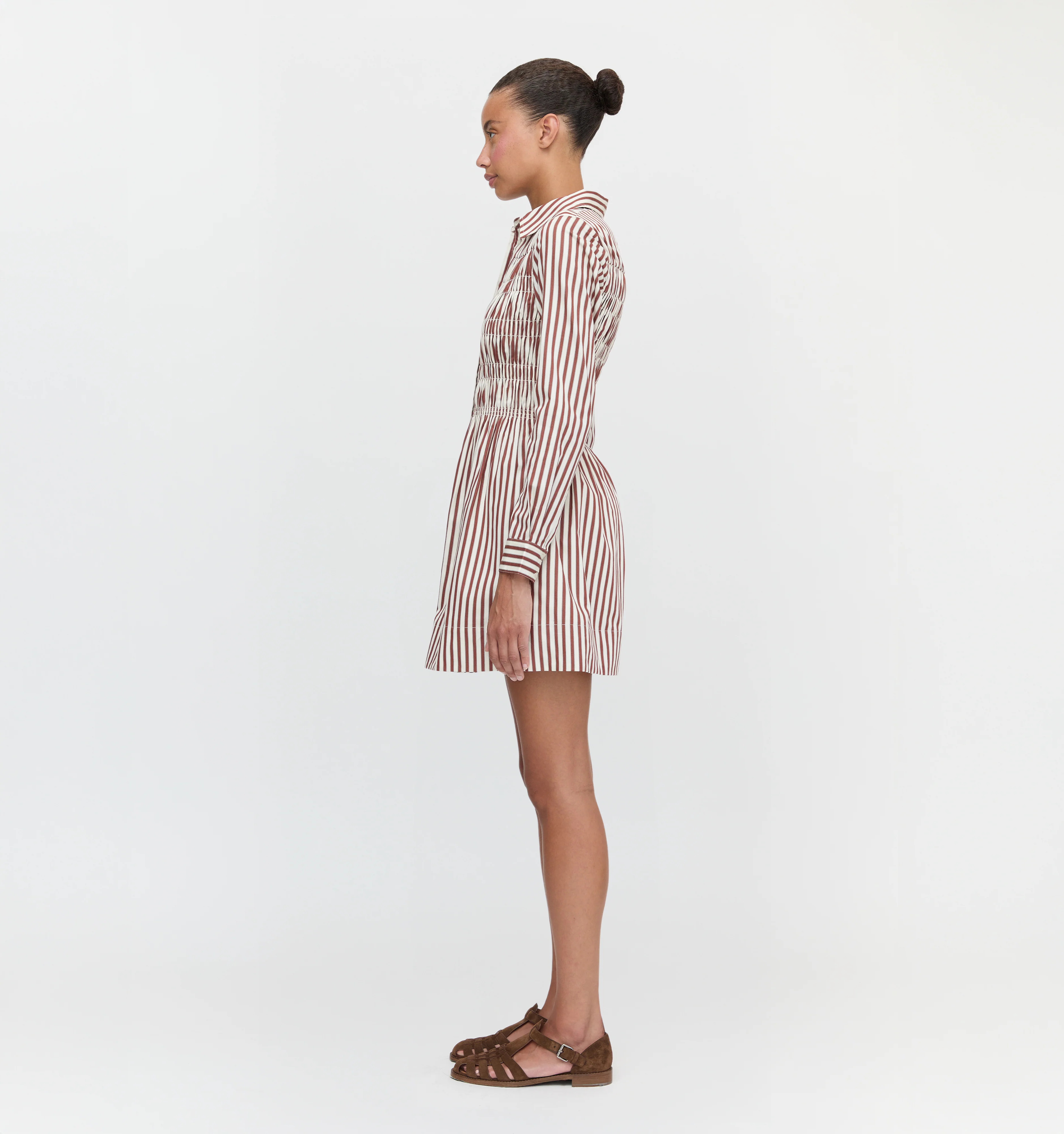 The Mira Dress - Rust Stripe - Image 6