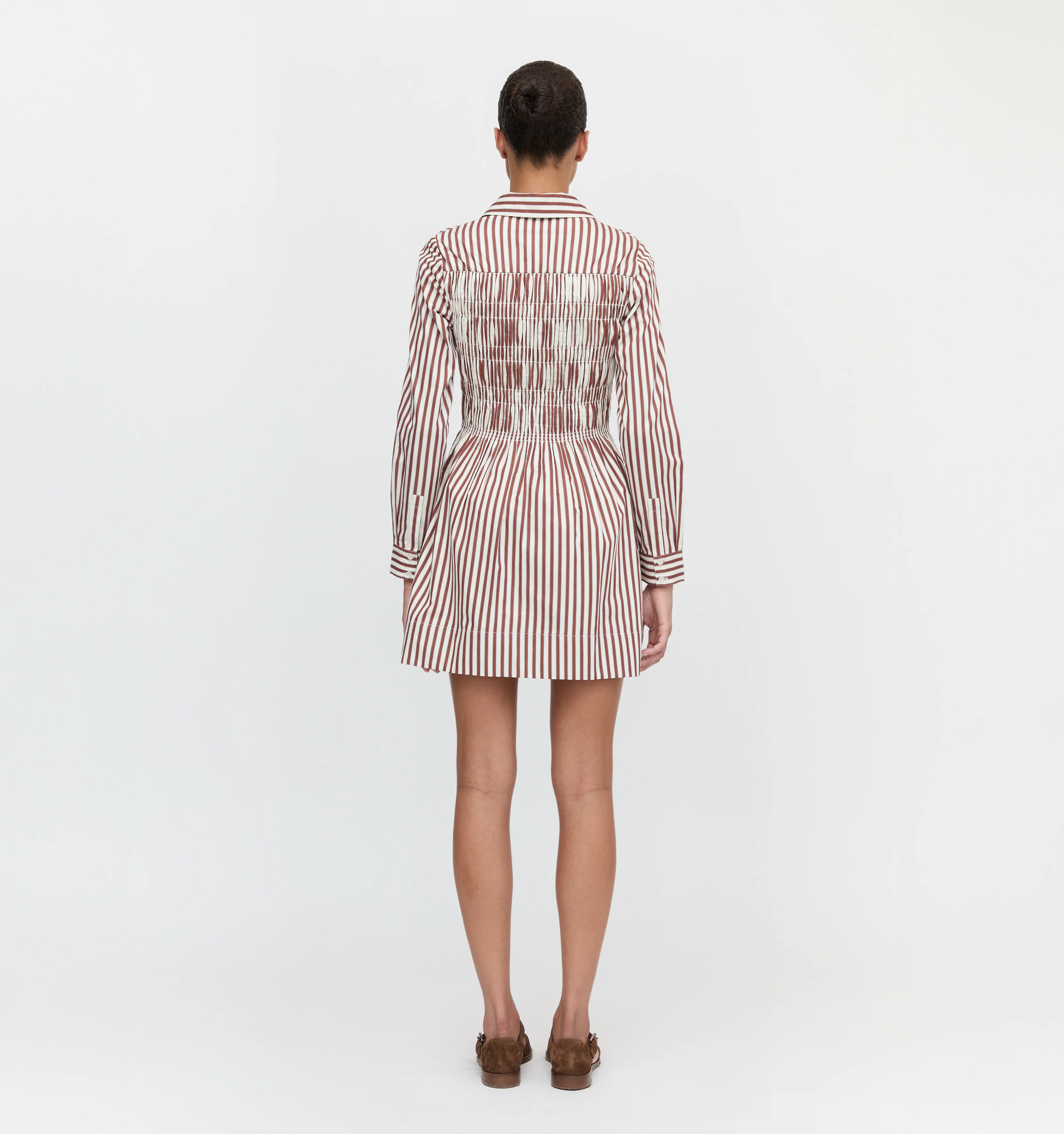The Mira Dress - Rust Stripe - Image 7