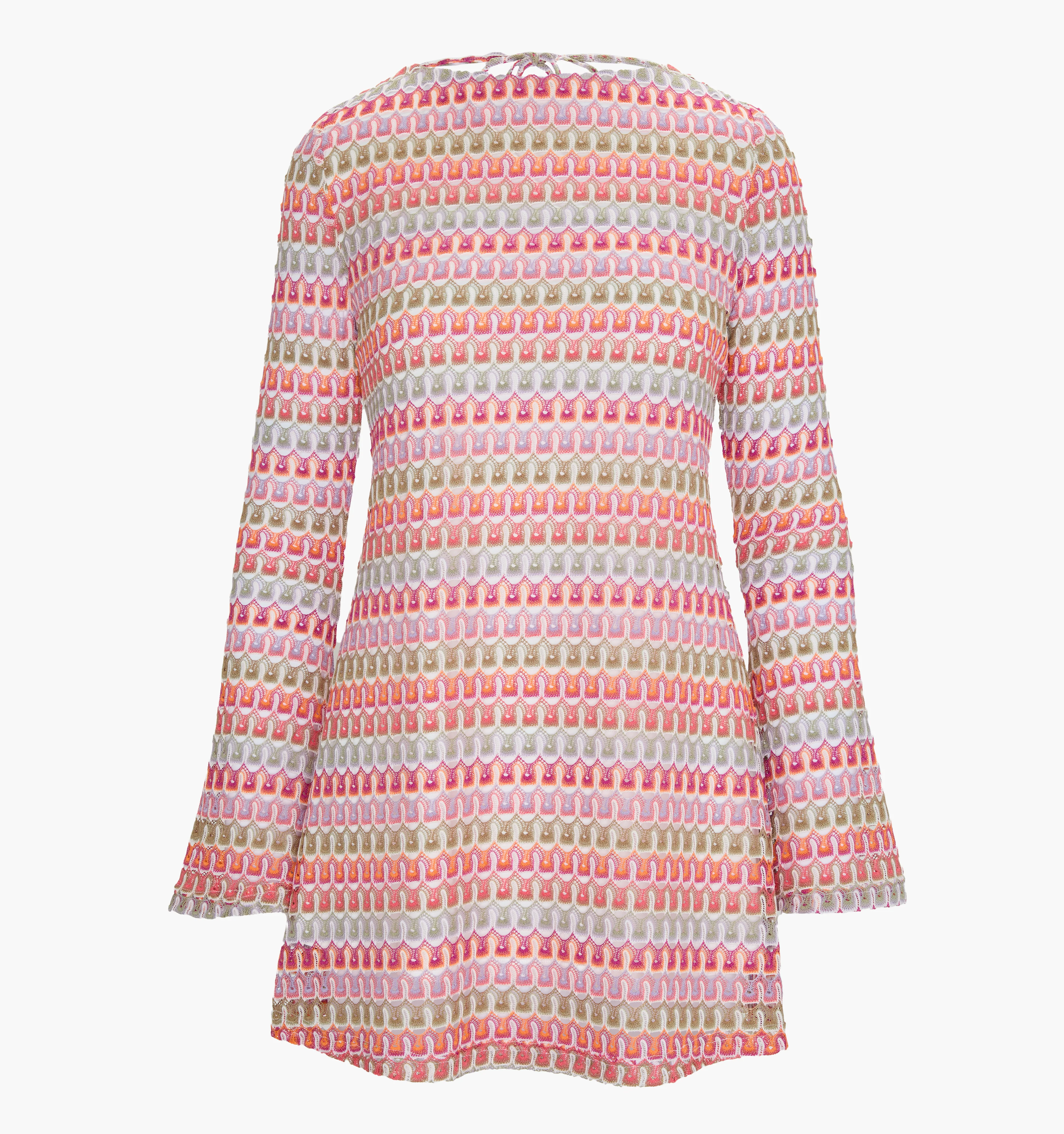 The Nathalie Dress - Pastel Crochet Knit - Image 5