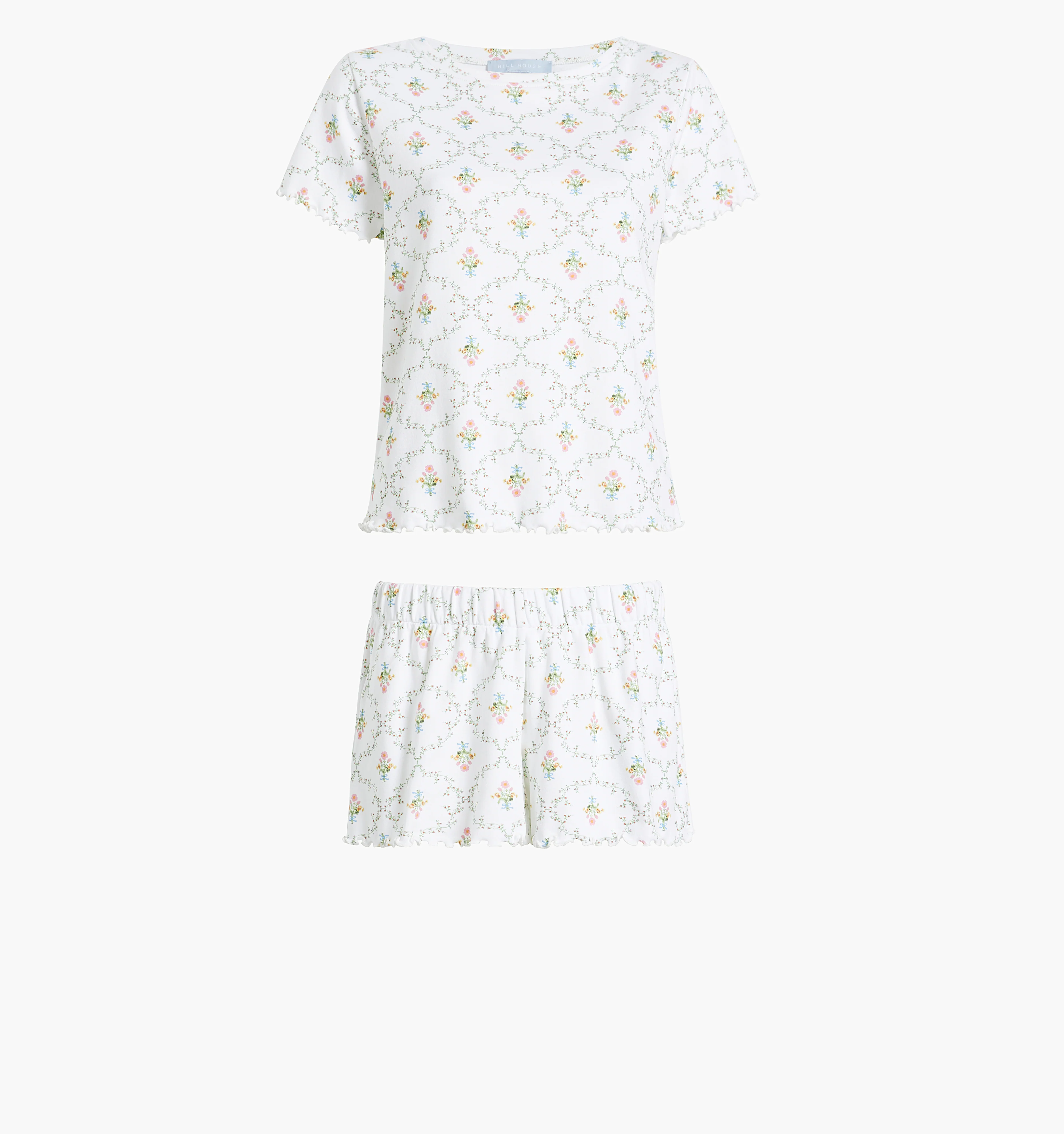 The Nina Pajama Set - Pastel Trellis - Image 4