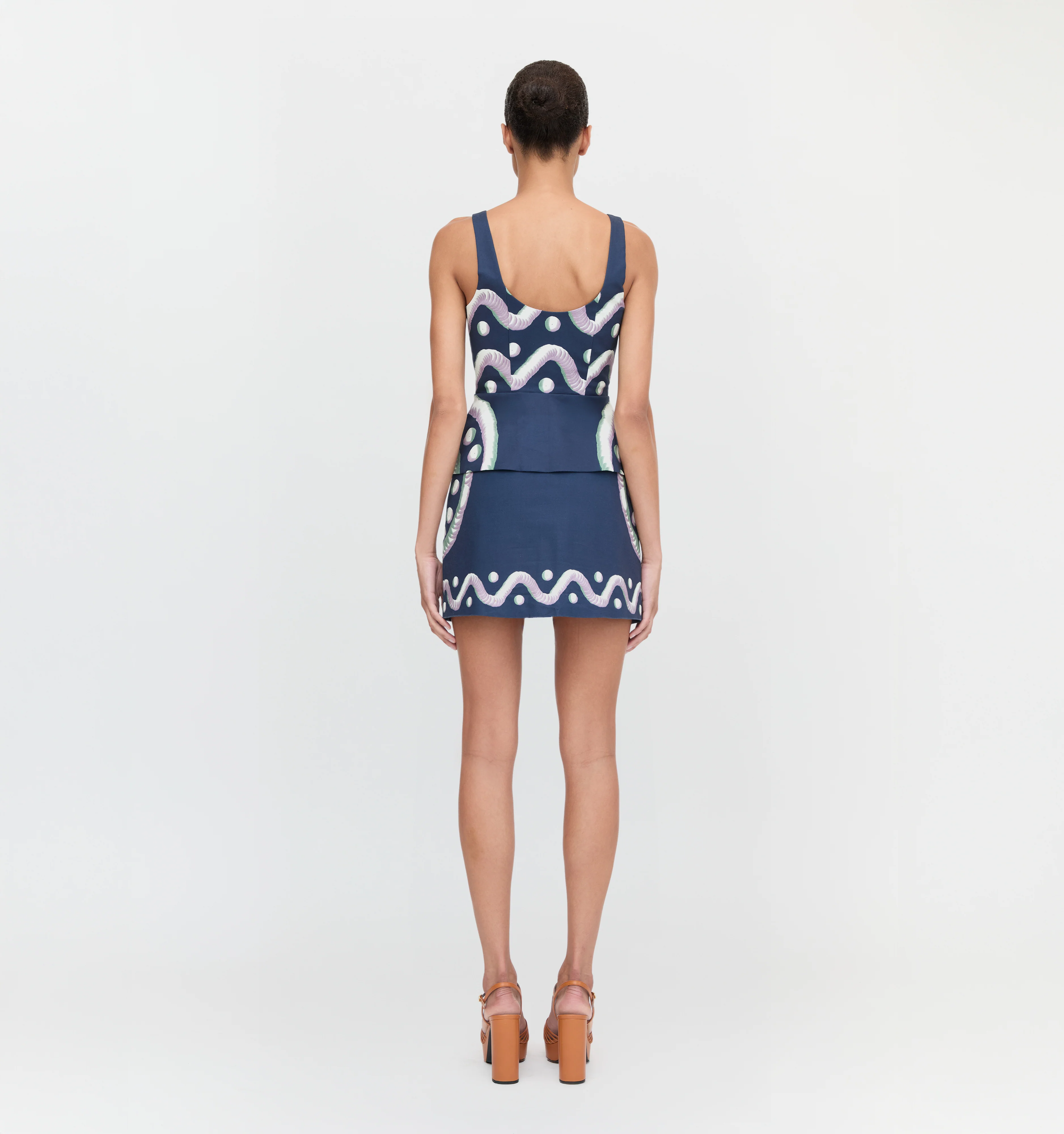 The Novia Top - Navy Mochaware - Image 4