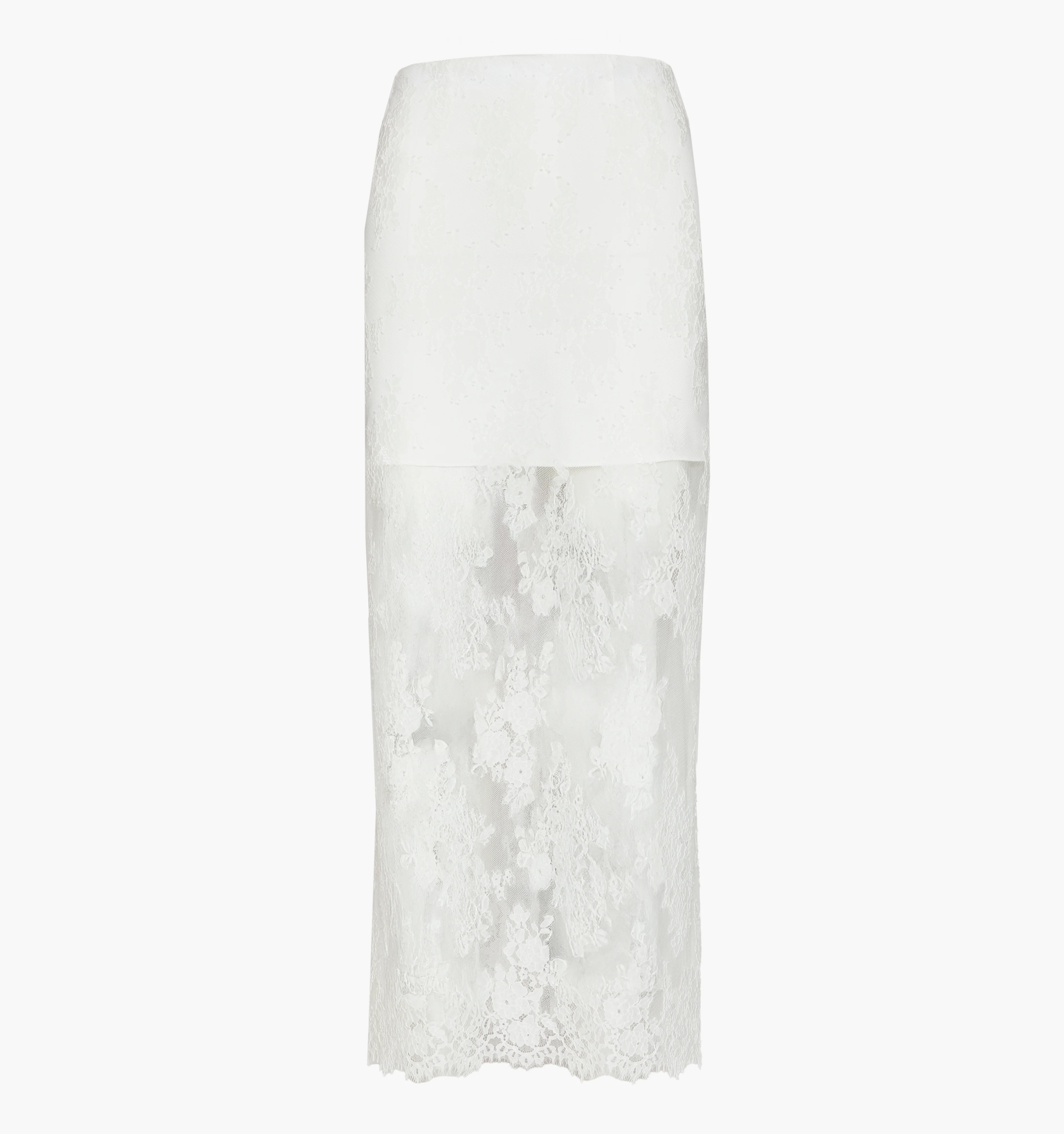 The Olympia Skirt - White Magnolia Lace - Image 4