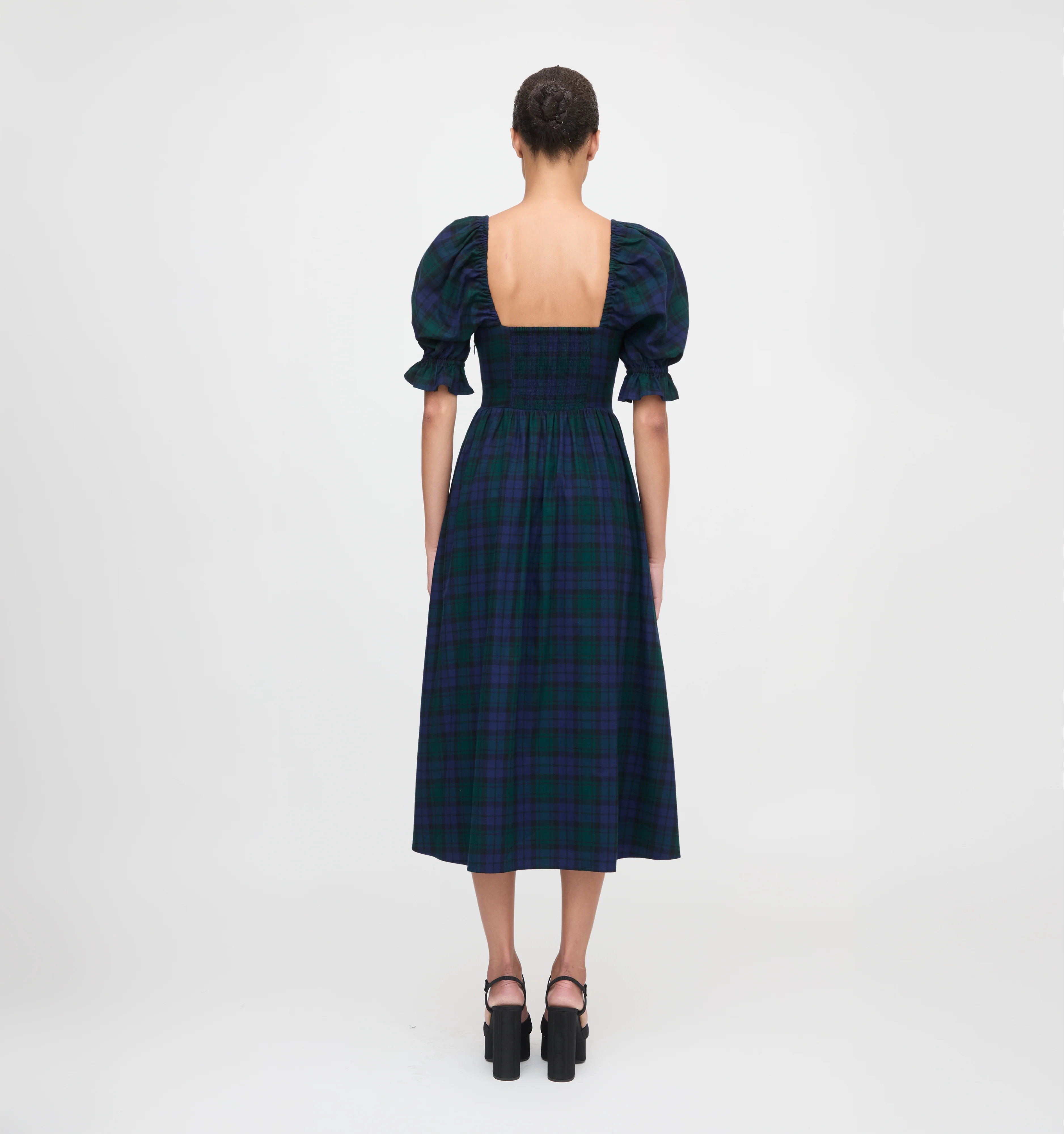 The Ophelia Dress - Blackwatch Tartan - Image 4