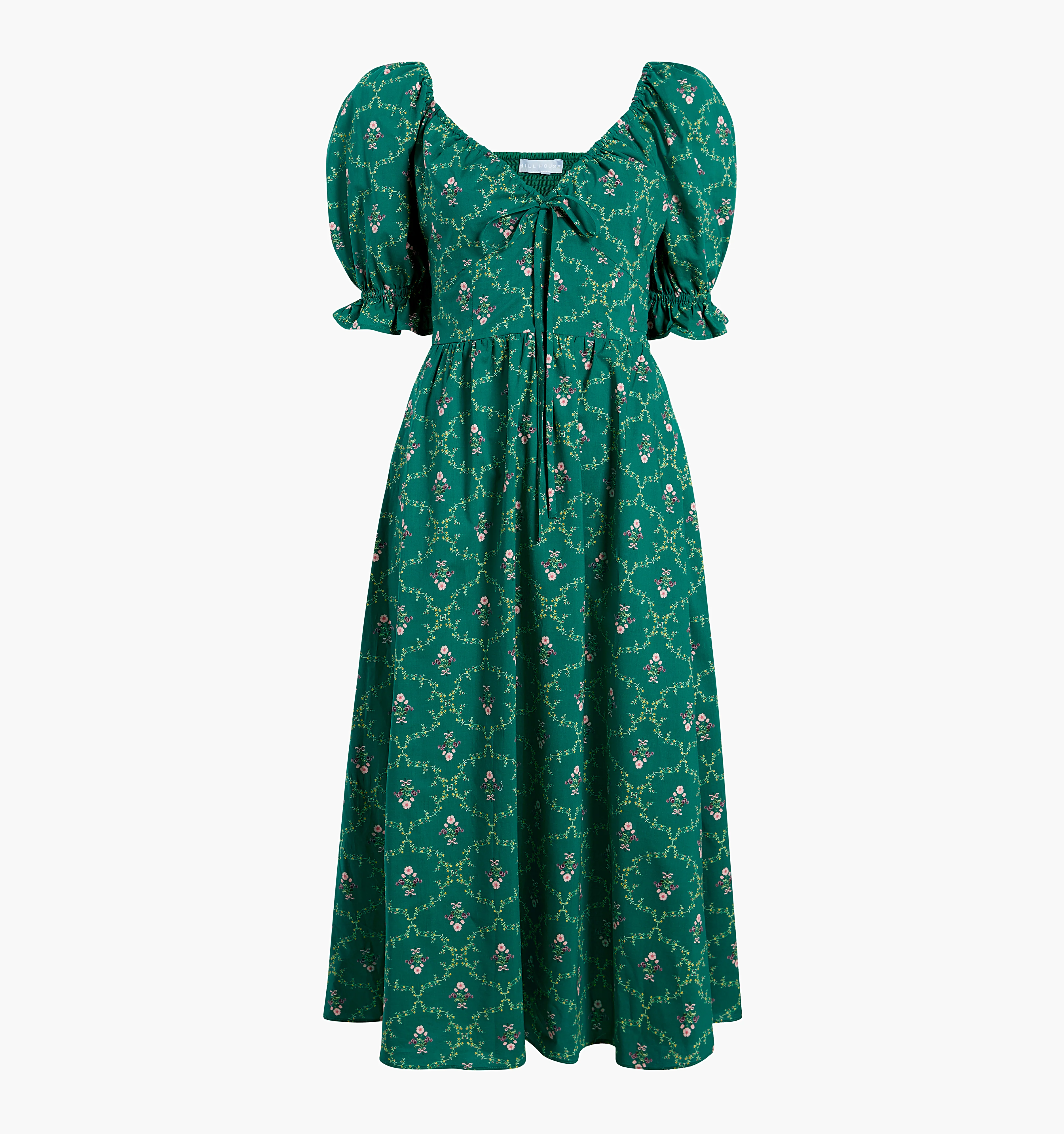 The Ophelia Dress - Emerald Trellis - Image 5