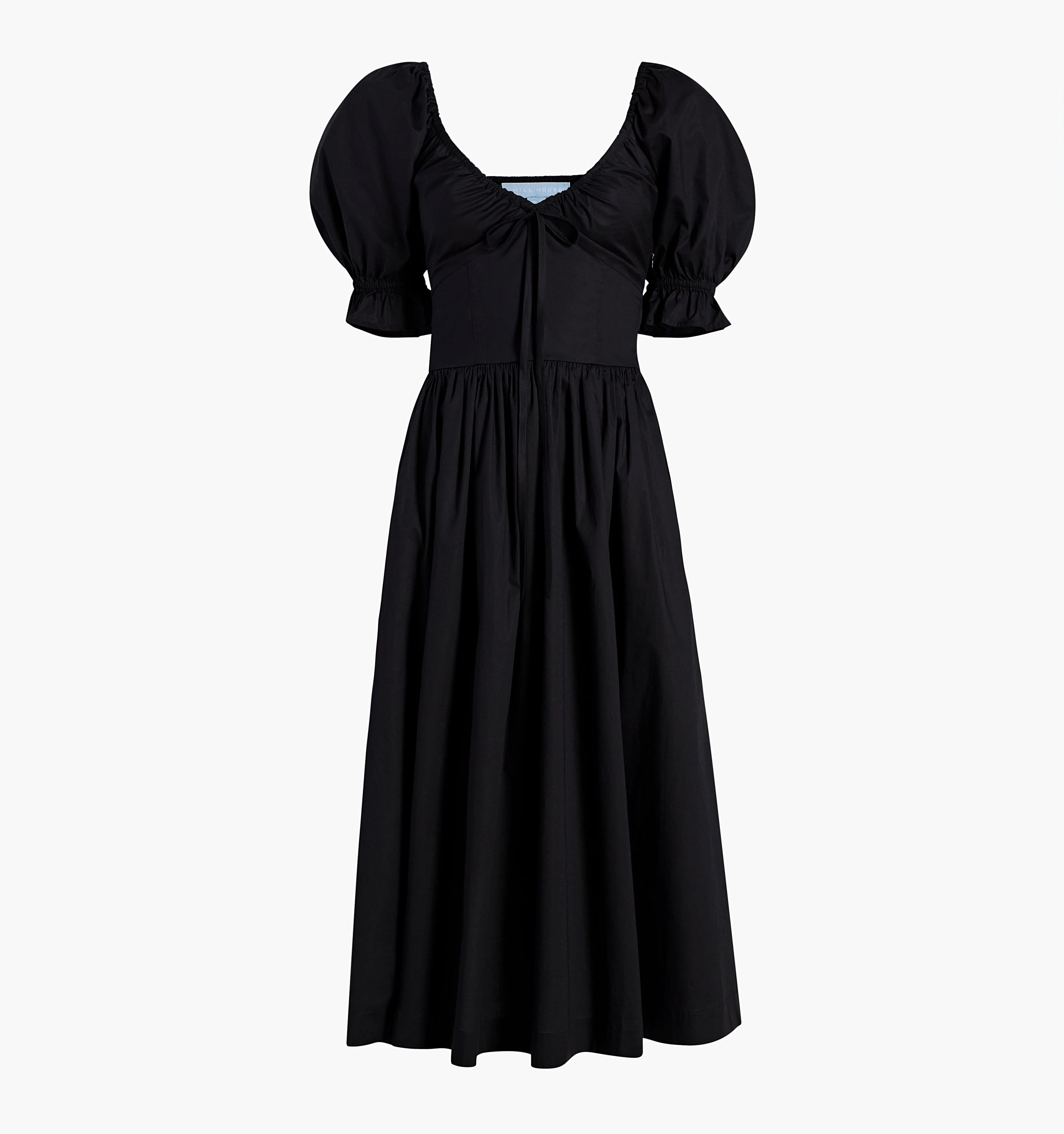 The Ophelia Dress - Black Cotton Voile - Image 5