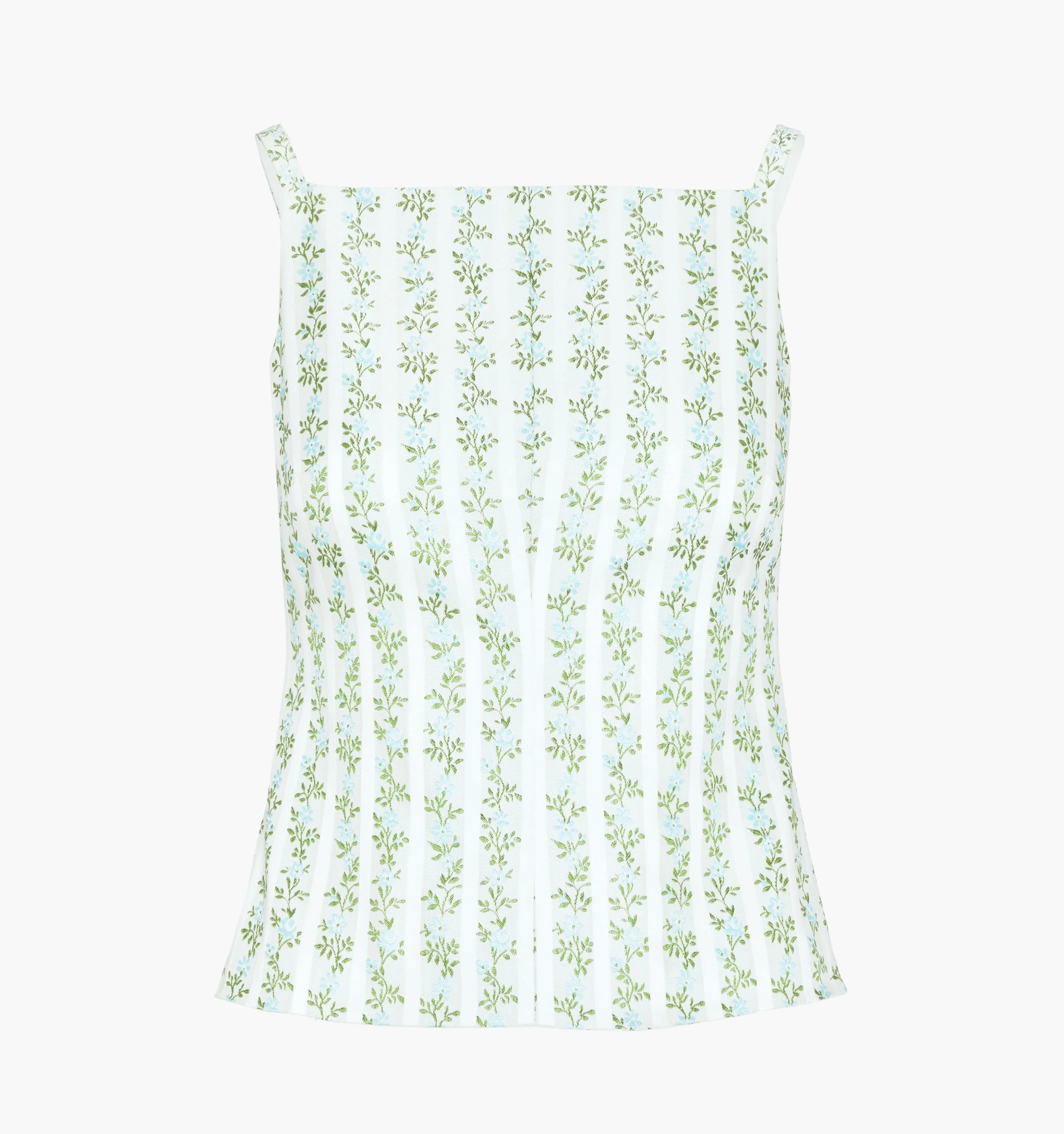 The Racquel Top - Brocade Vine Stripe - Image 11