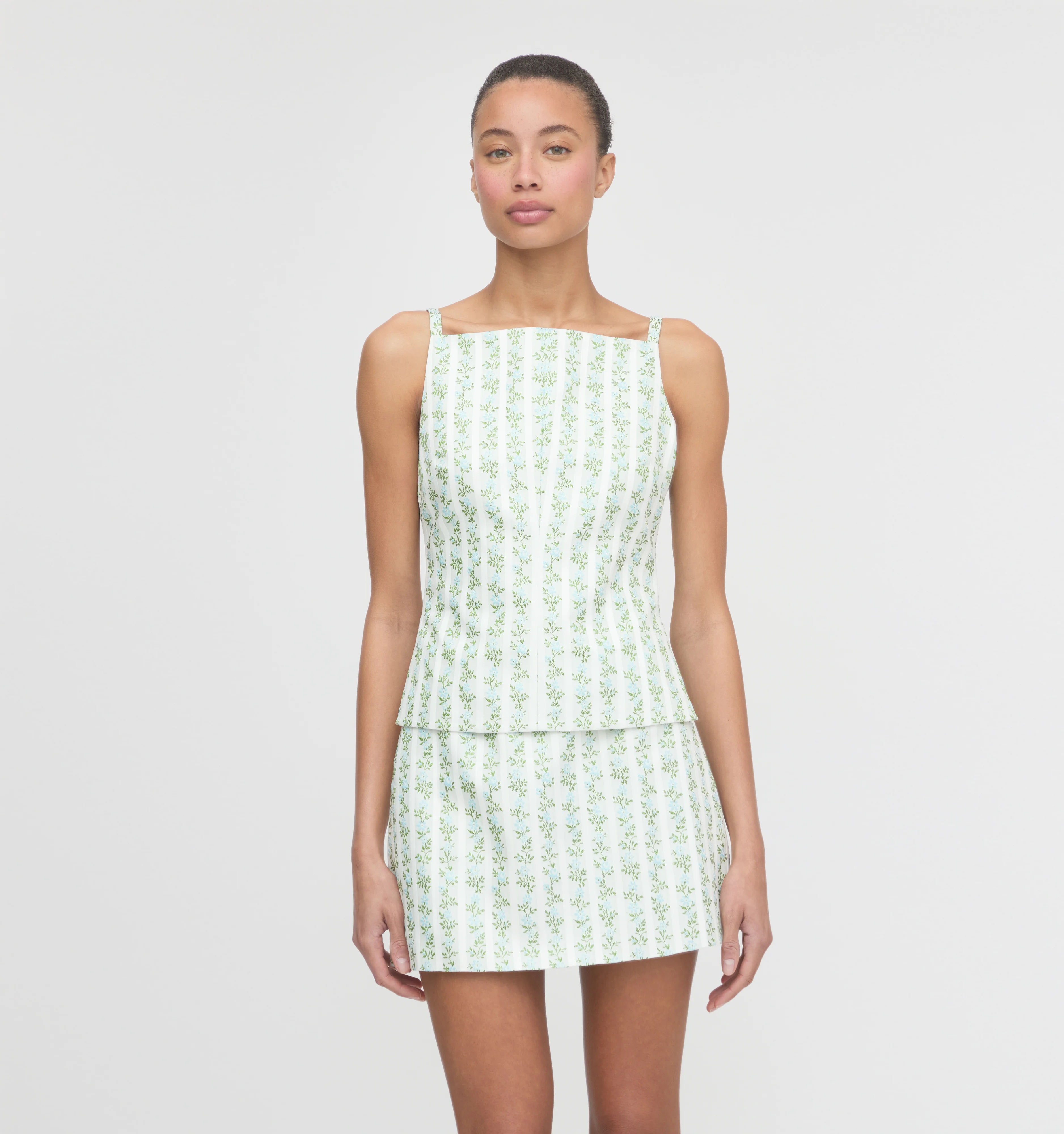 The Racquel Top - Brocade Vine Stripe - Image 7