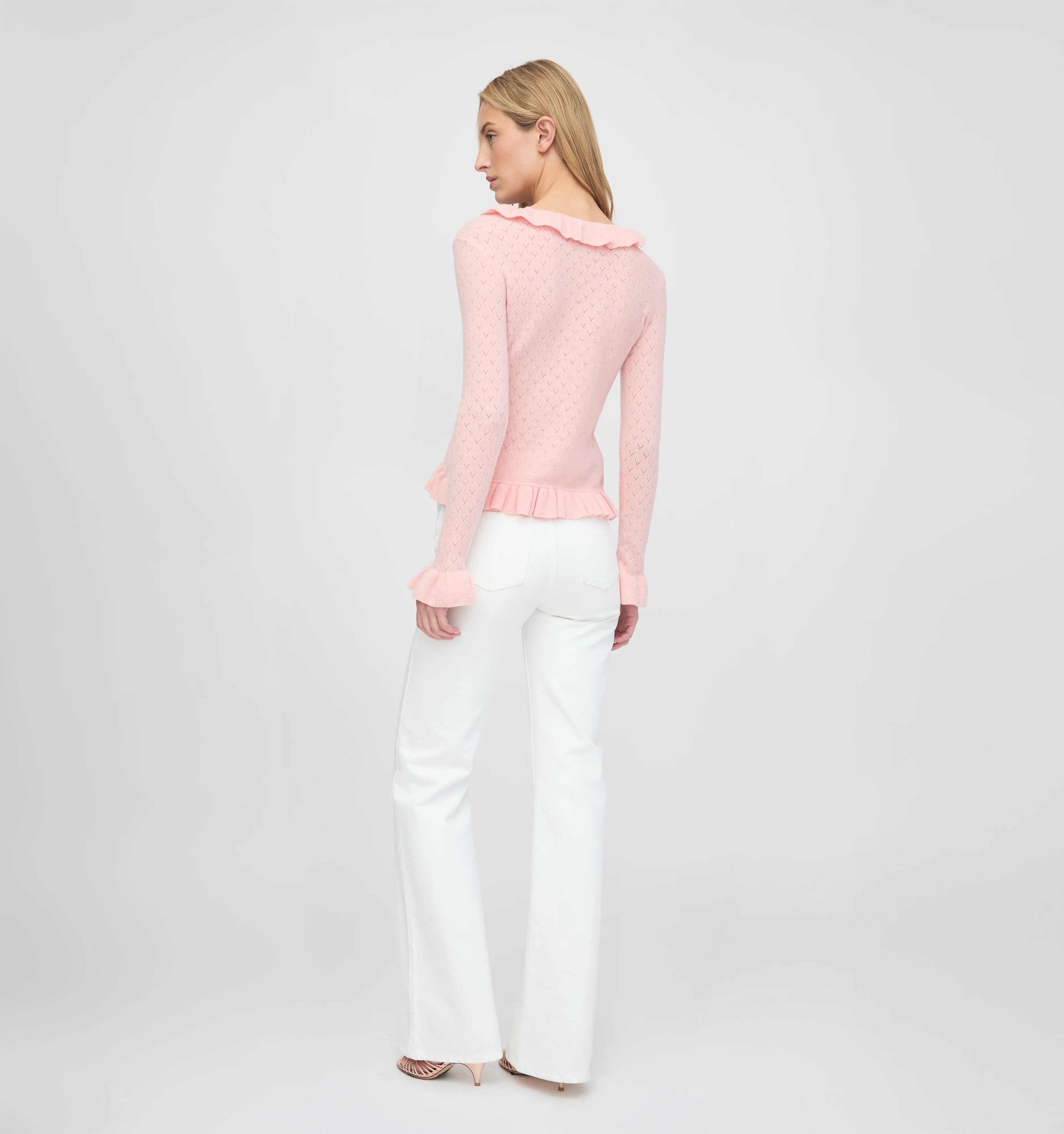 The Ray Top - Powder Pink Pointelle - Image 5