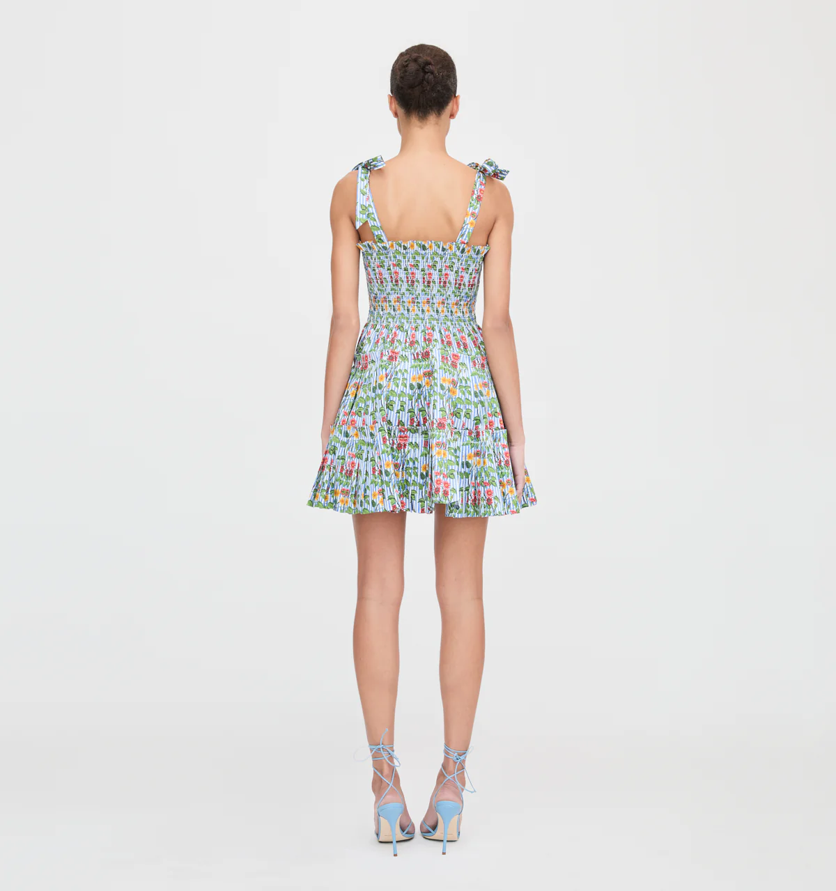 The Ribbon Charlotte Nap Dress - Geranium Stripe - Image 4