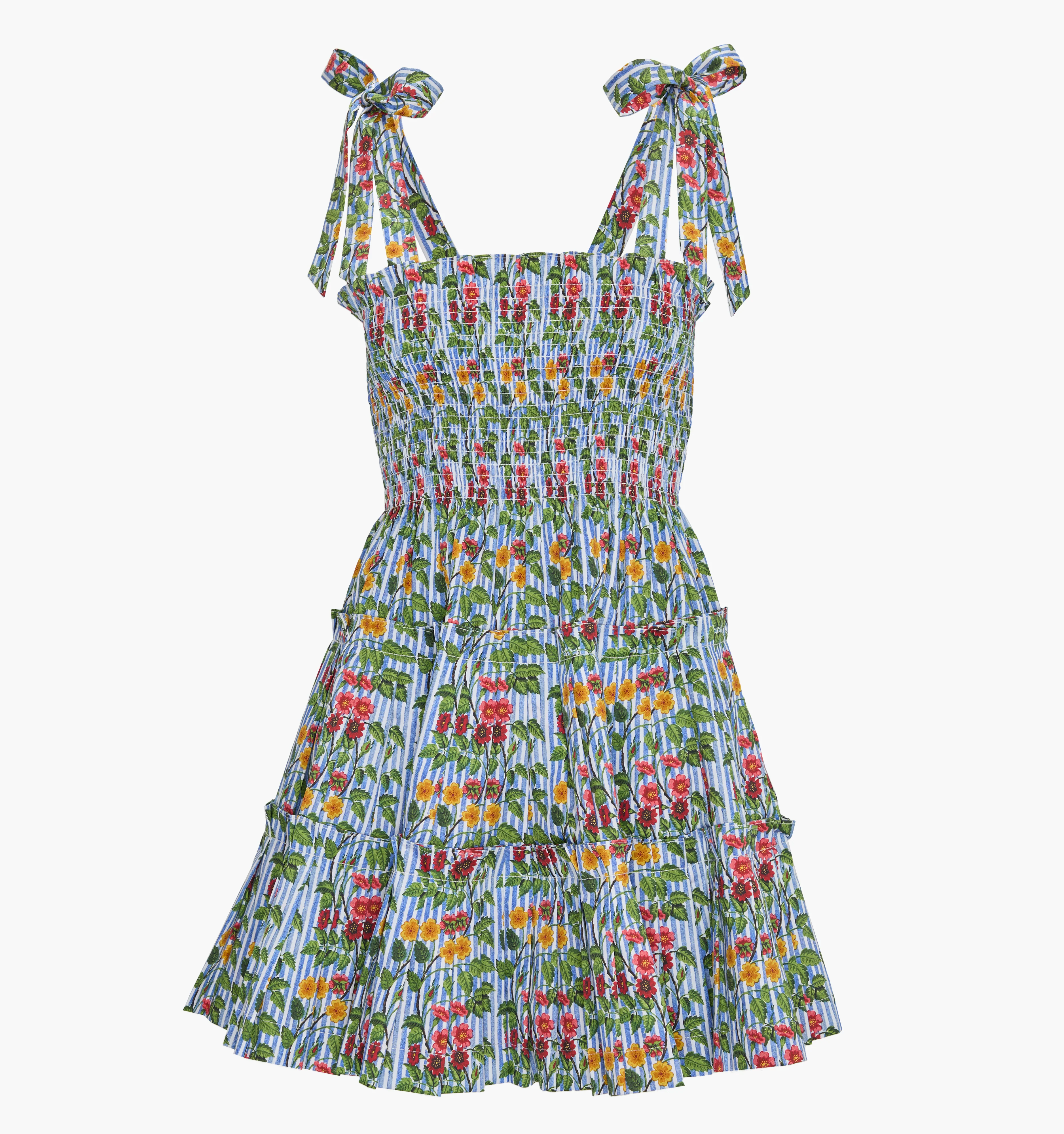 The Ribbon Charlotte Nap Dress - Geranium Stripe - Image 5