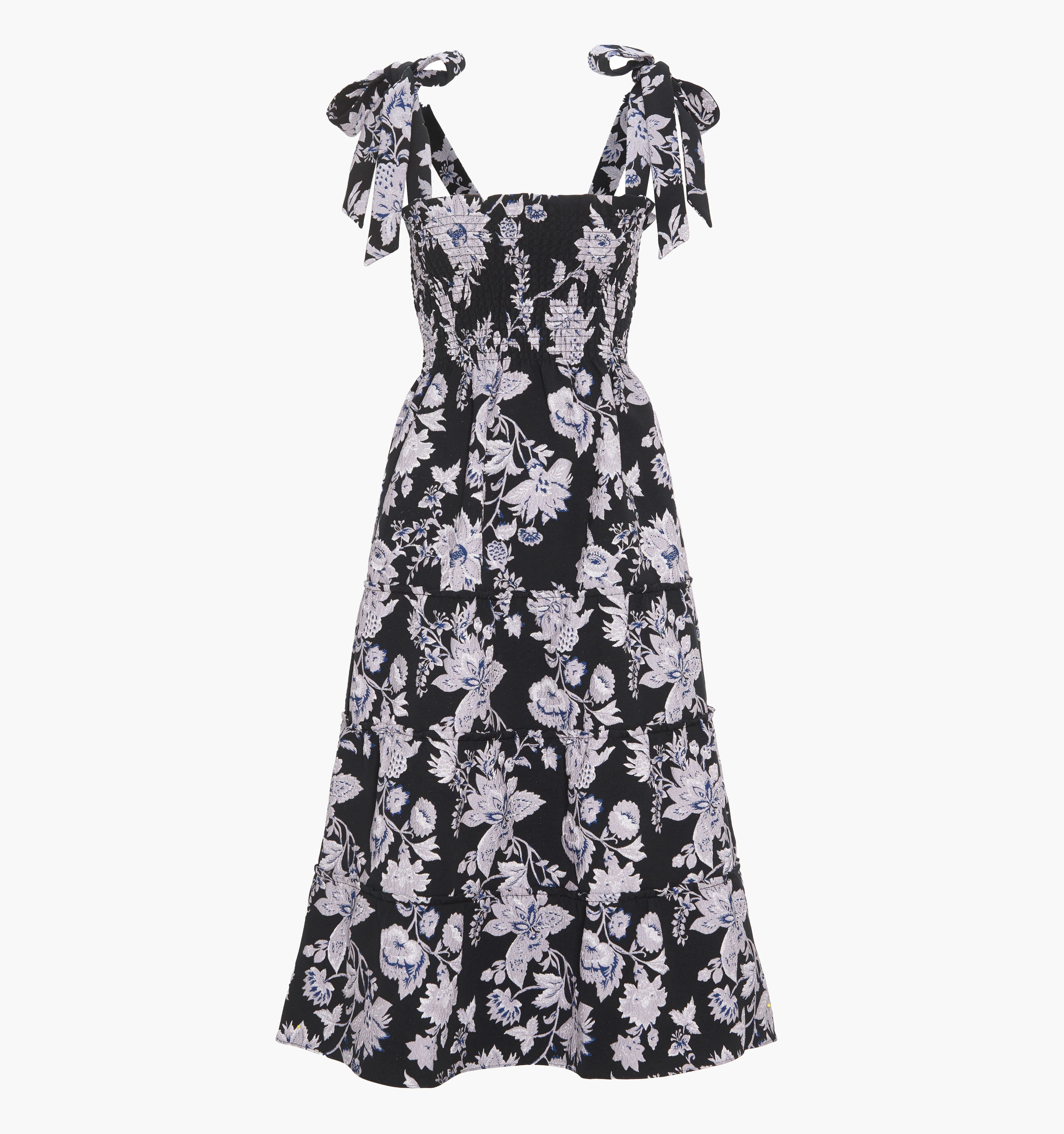 The Ribbon Ellie Nap Dress - Winter Jasmine Brocade - Image 5