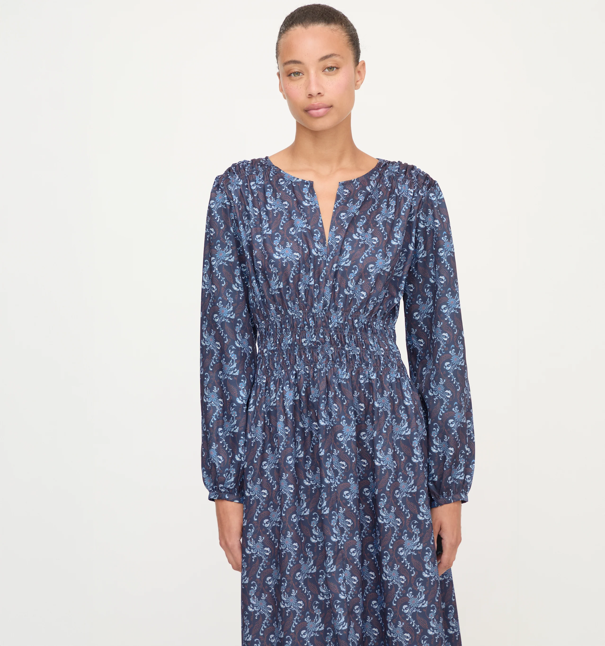 The Rosely Dress - Navy Cala Paisley - Image 3