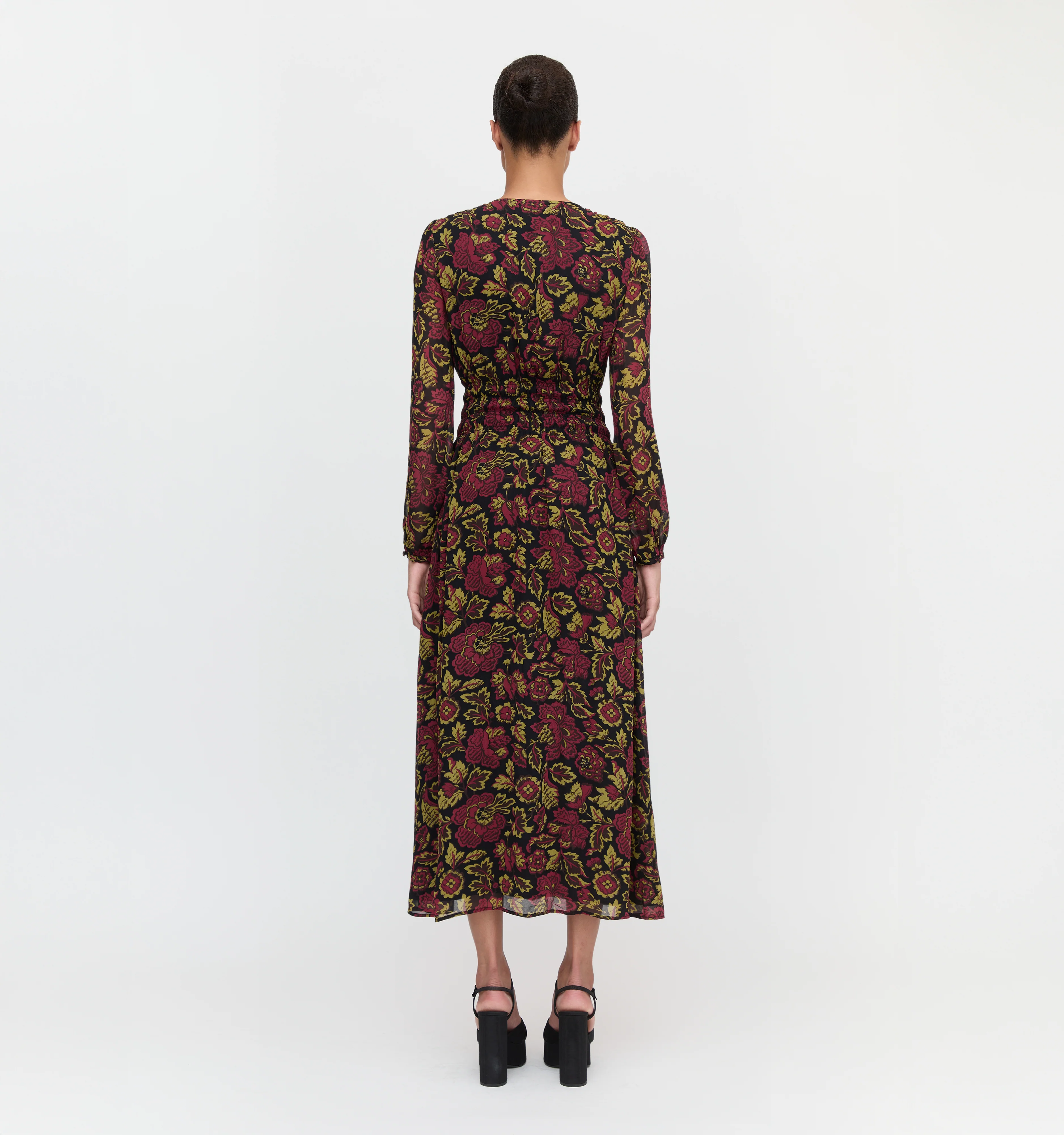 The Rosely Dress - Black Palampore Floral - Image 5