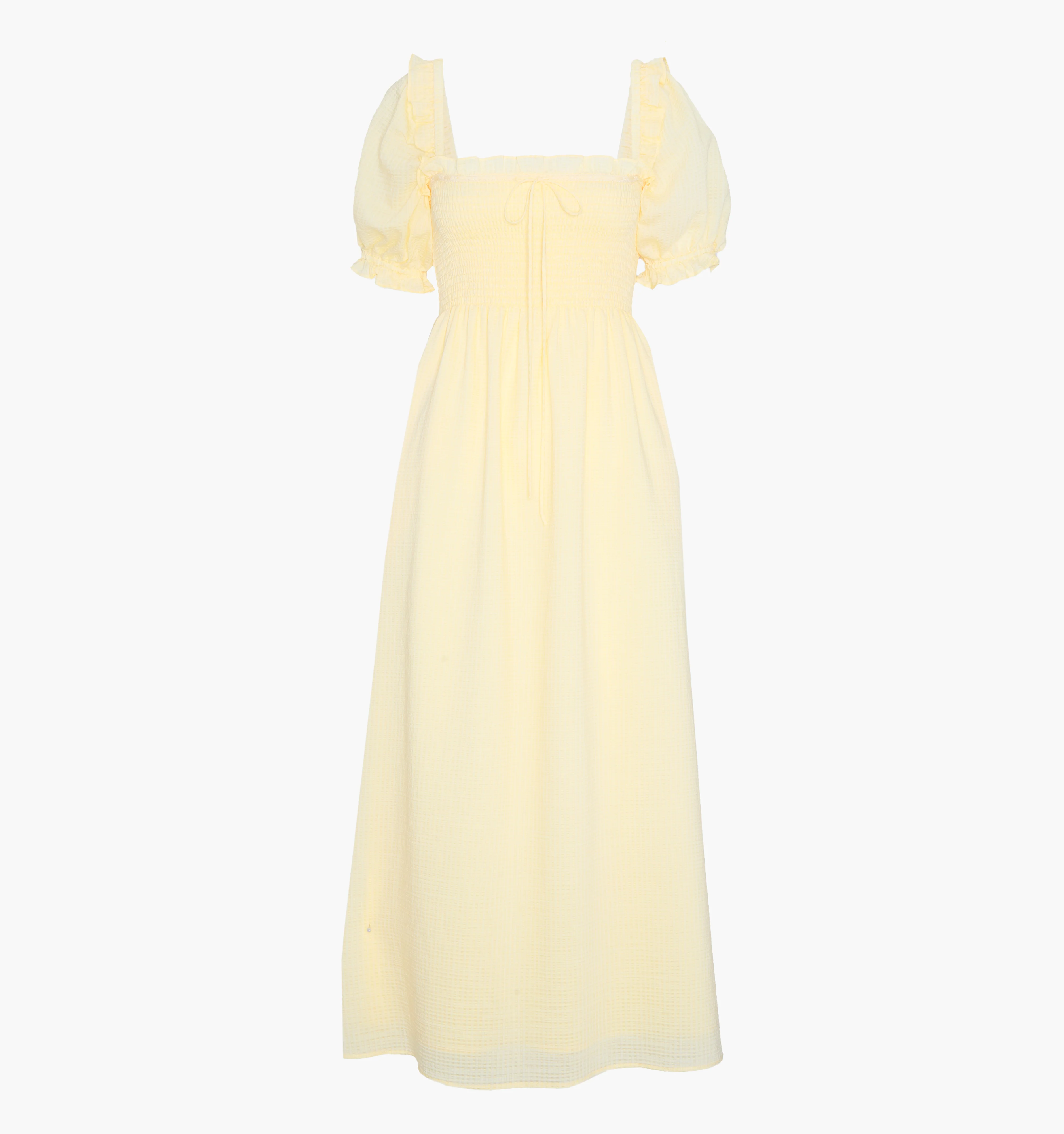The Scarlett Midi Nap Dress - Butter Yellow - Image 5
