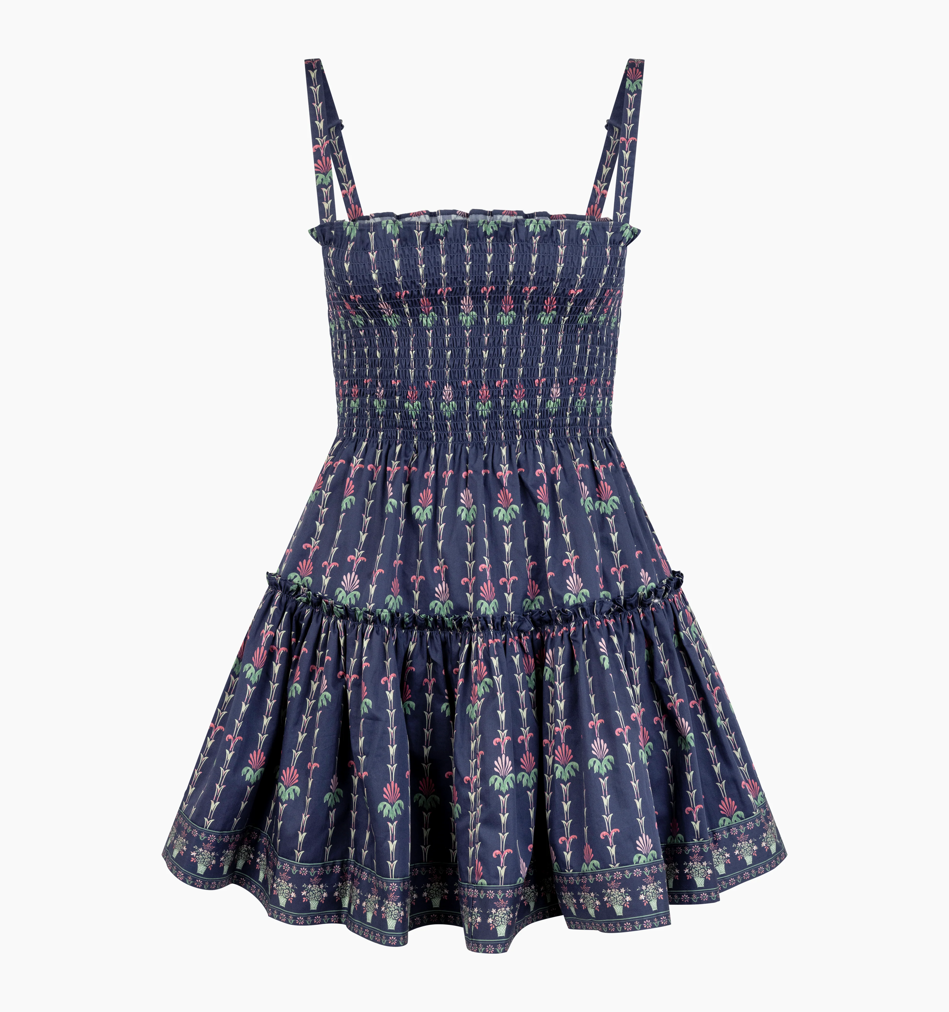 The Seraphina Mini Nap Dress - Navy Trailing Fern - Image 7