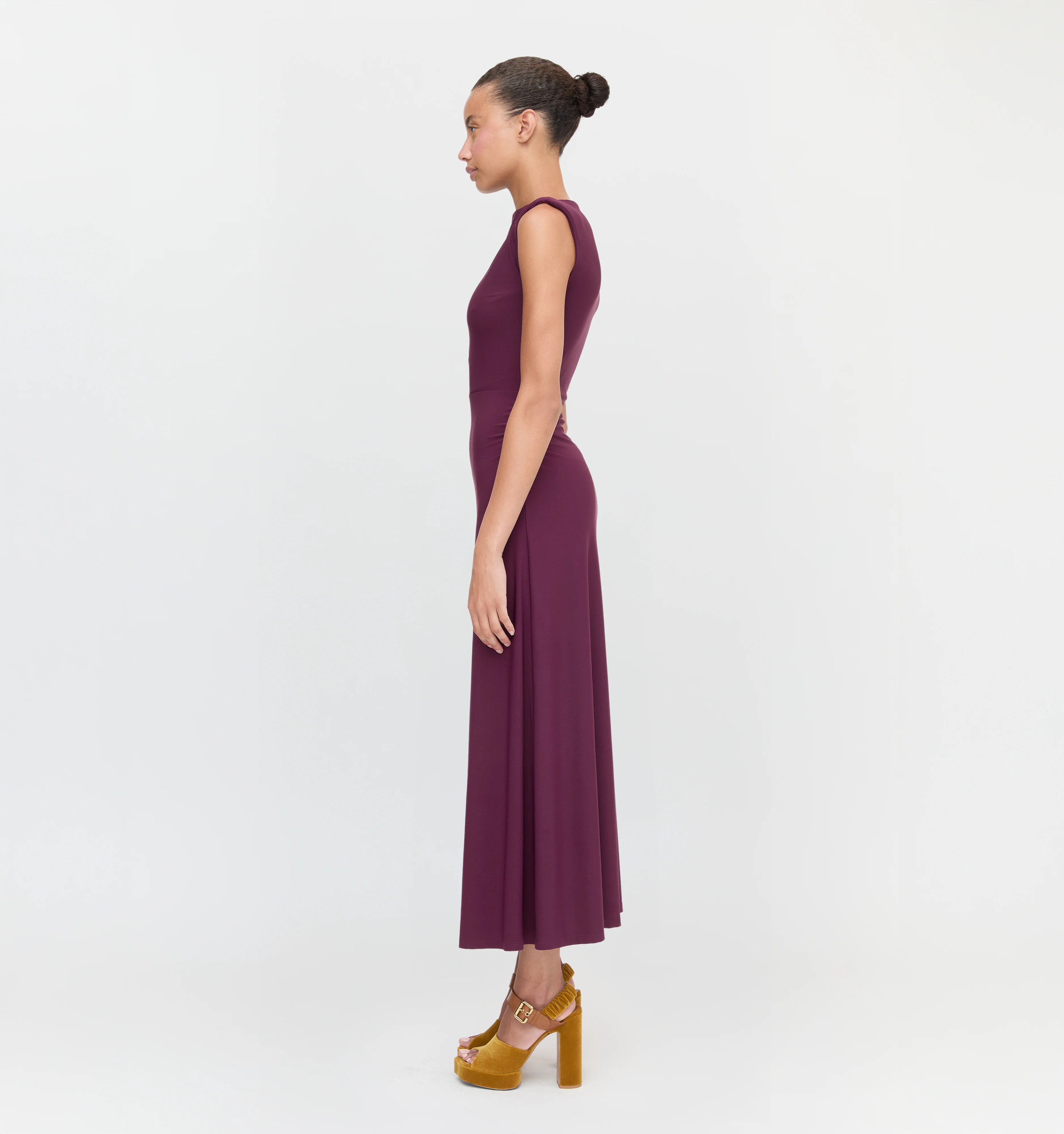 The Sloane Dress - Aubergine - Image 4
