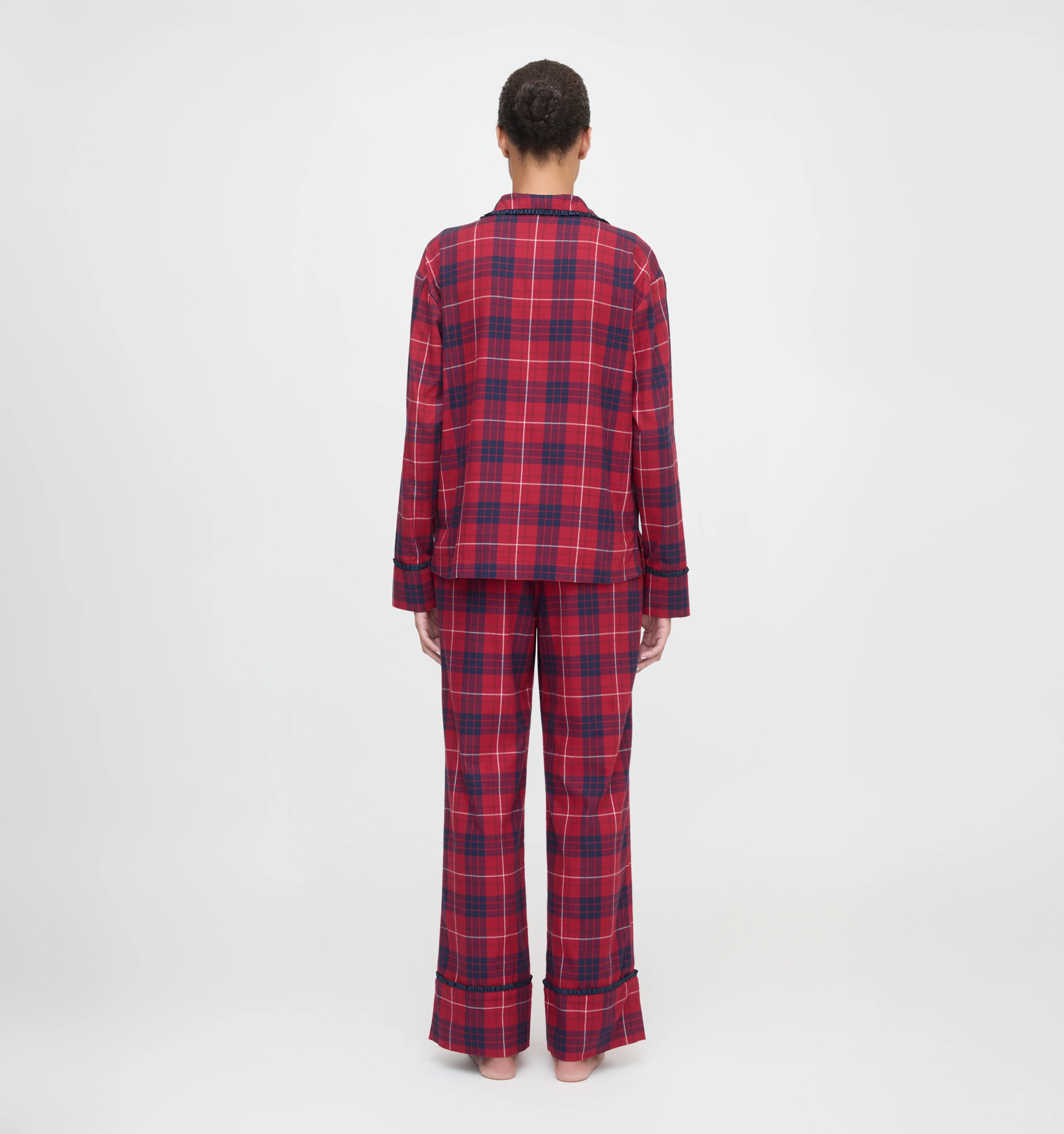 The Steffy PJ Set - Cherry Tartan - Image 5