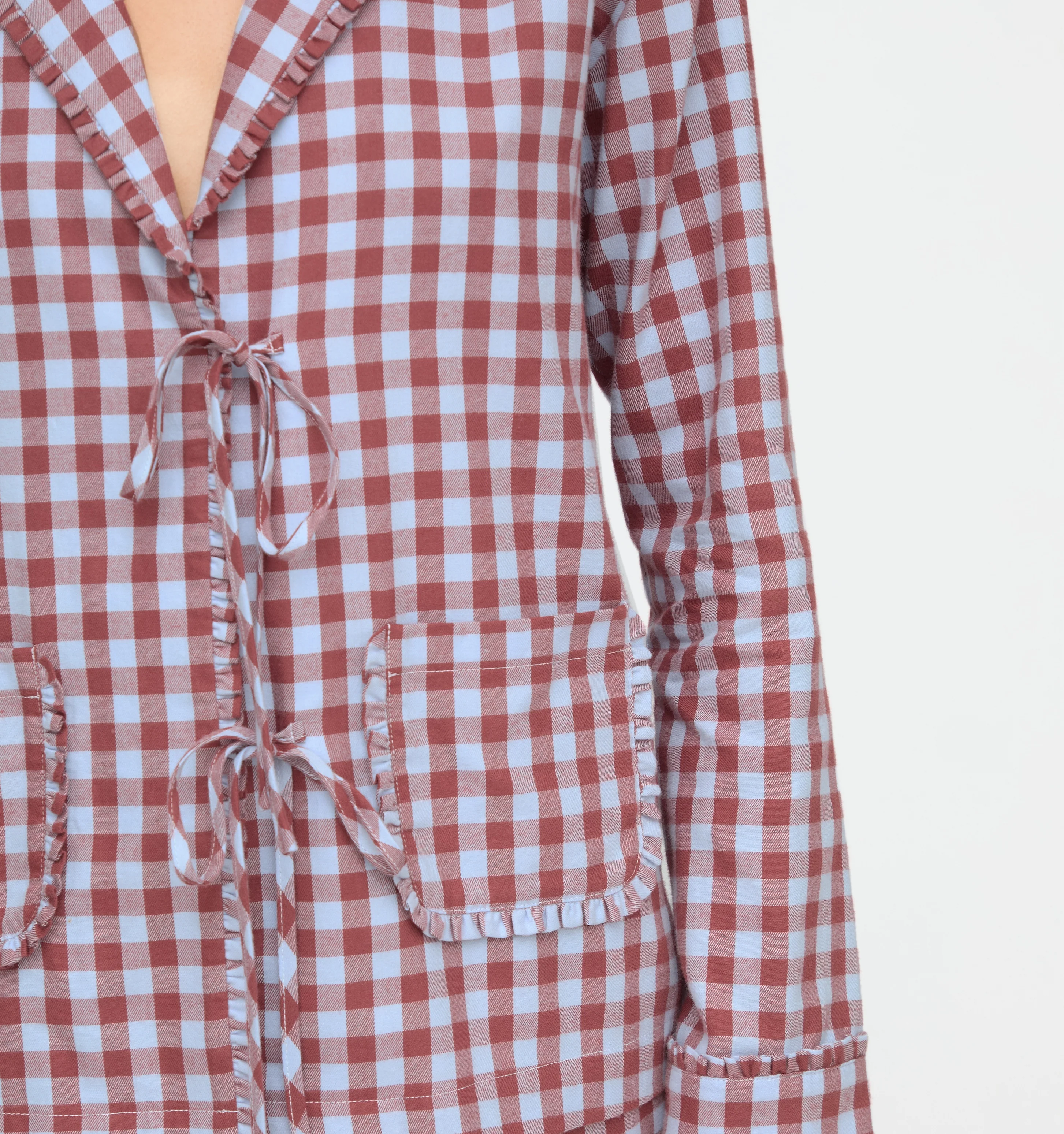 The Steffy PJ Set - Sienna Check - Image 6