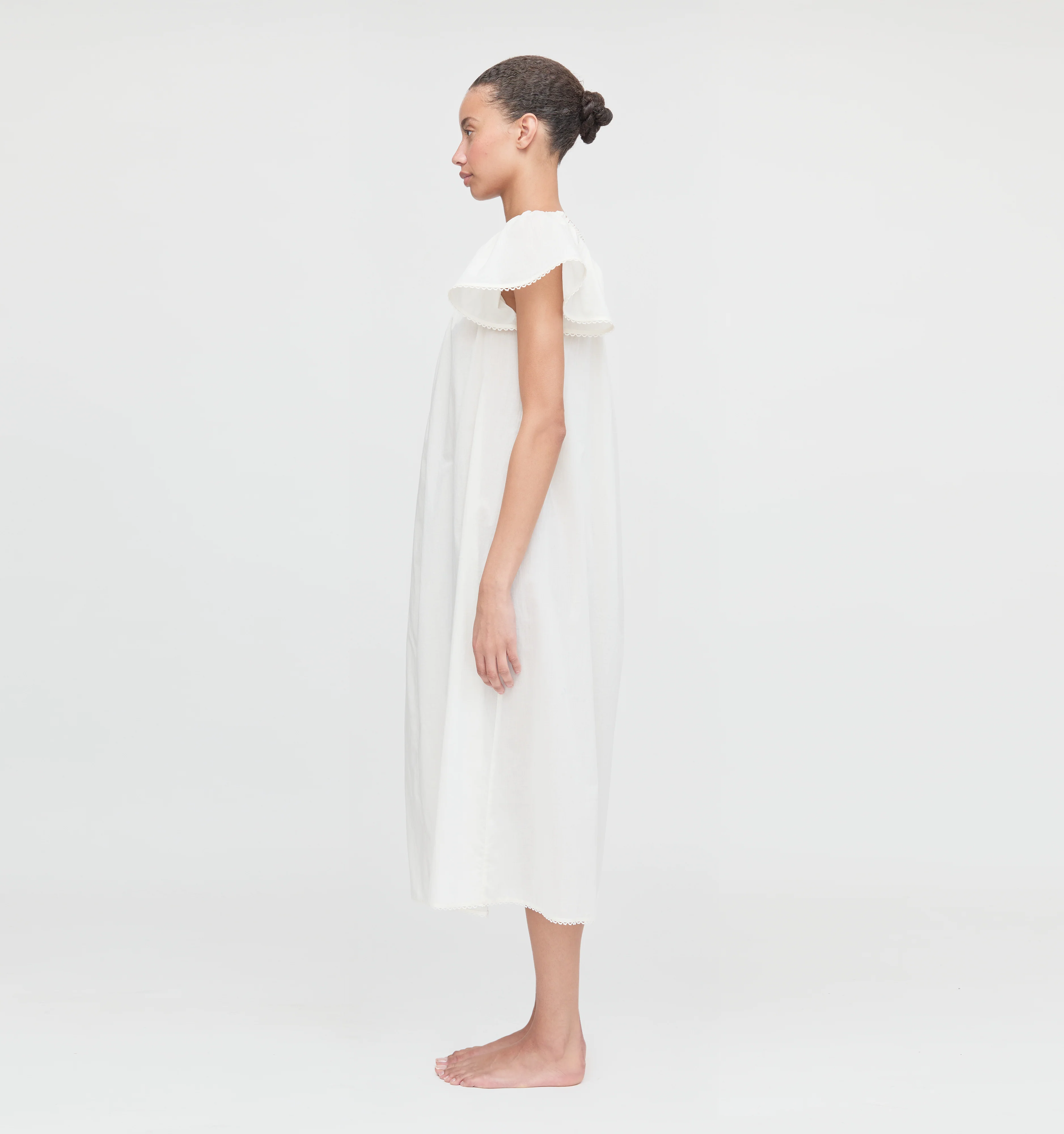The Therese Nightgown - Soft Ivory - Image 3