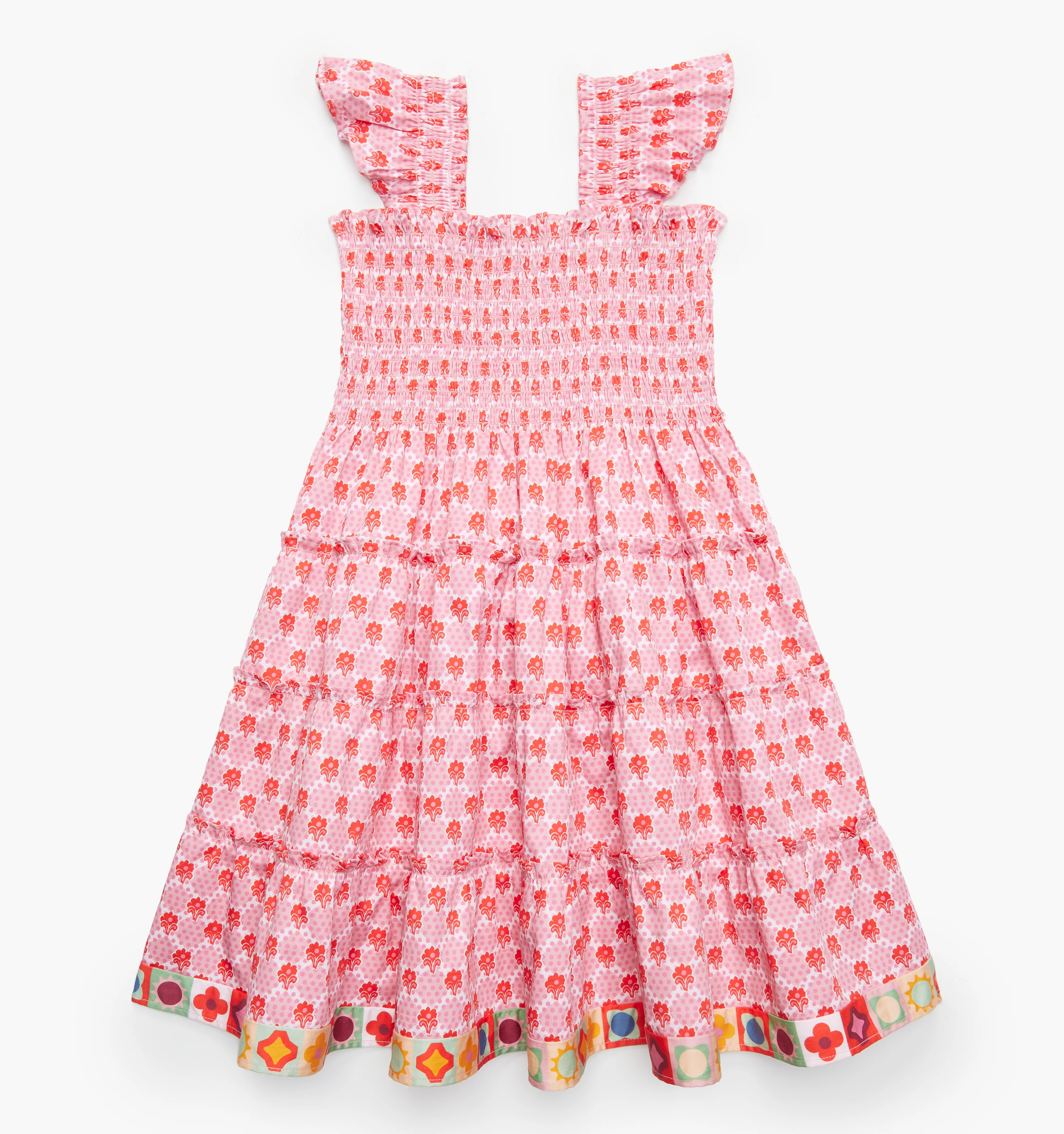 The Tiny Ellie Nap Dress - Pink Cala Check - Image 3