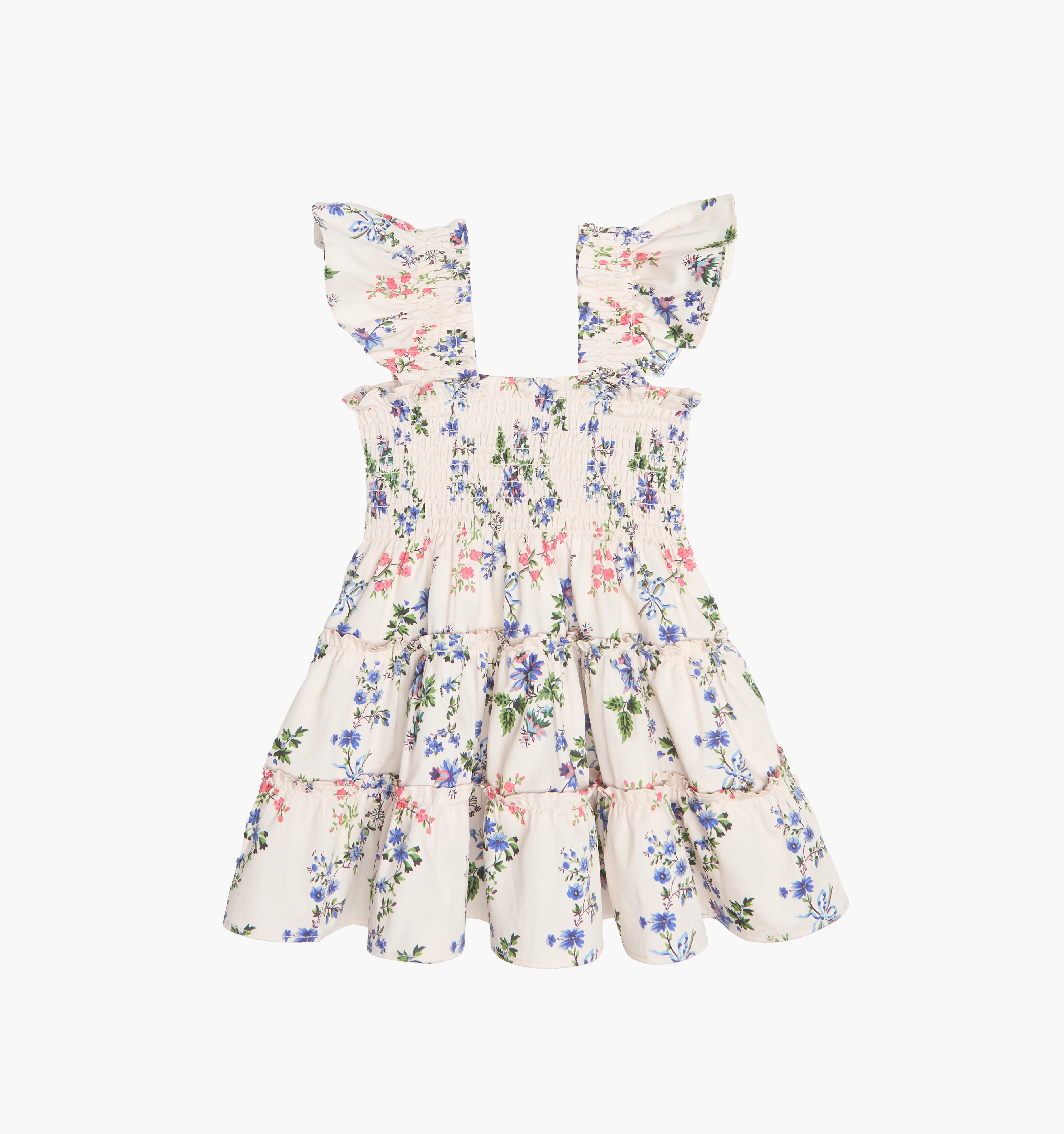 The Tiny Ellie Nap Dress - Pink Scallop Bow Chintz - Image 3
