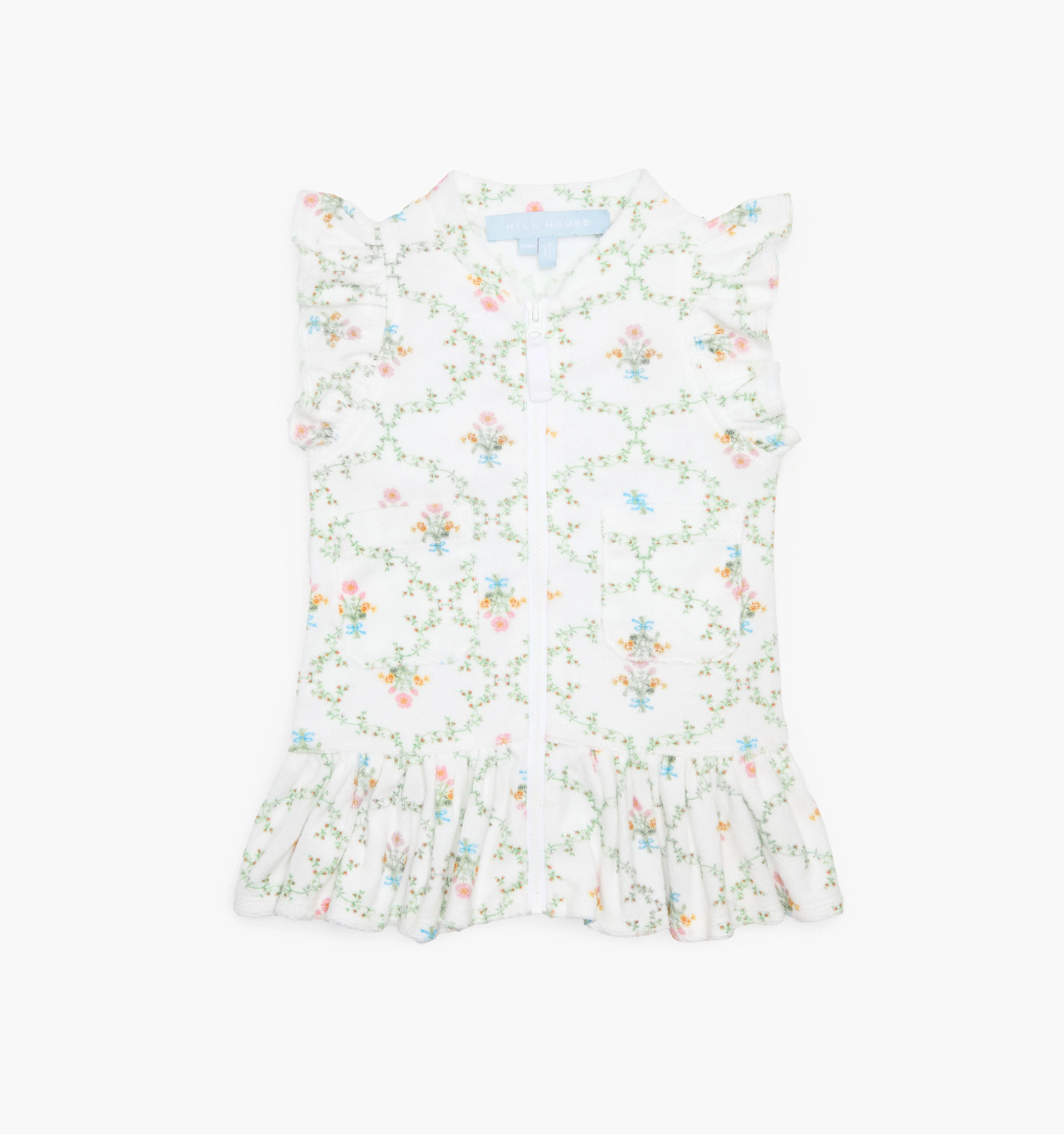 The Tiny Frankie Beach Dress - Pastel Trellis - Image 3