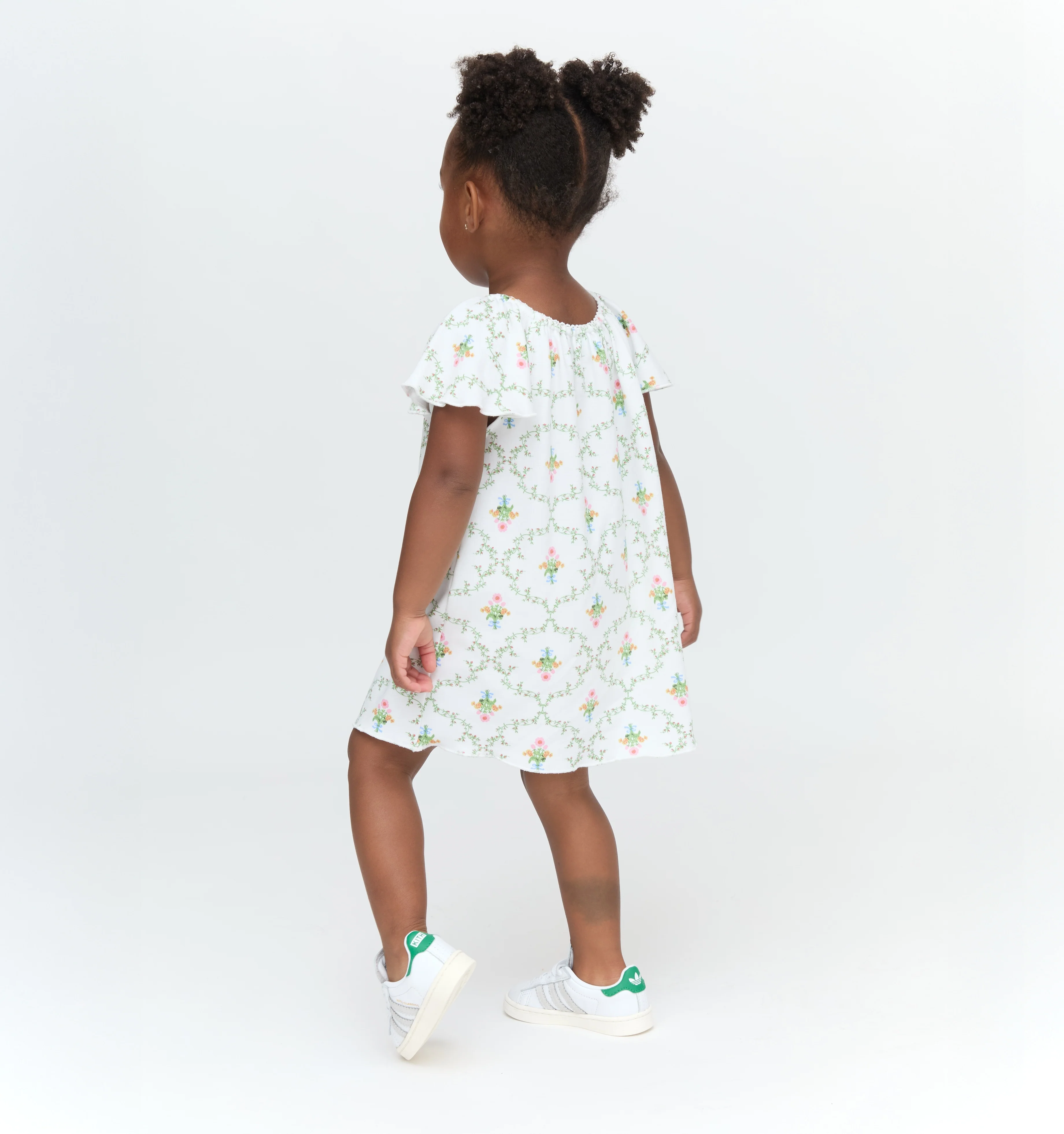The Tiny Keira Dress - Pastel Trellis - Image 4