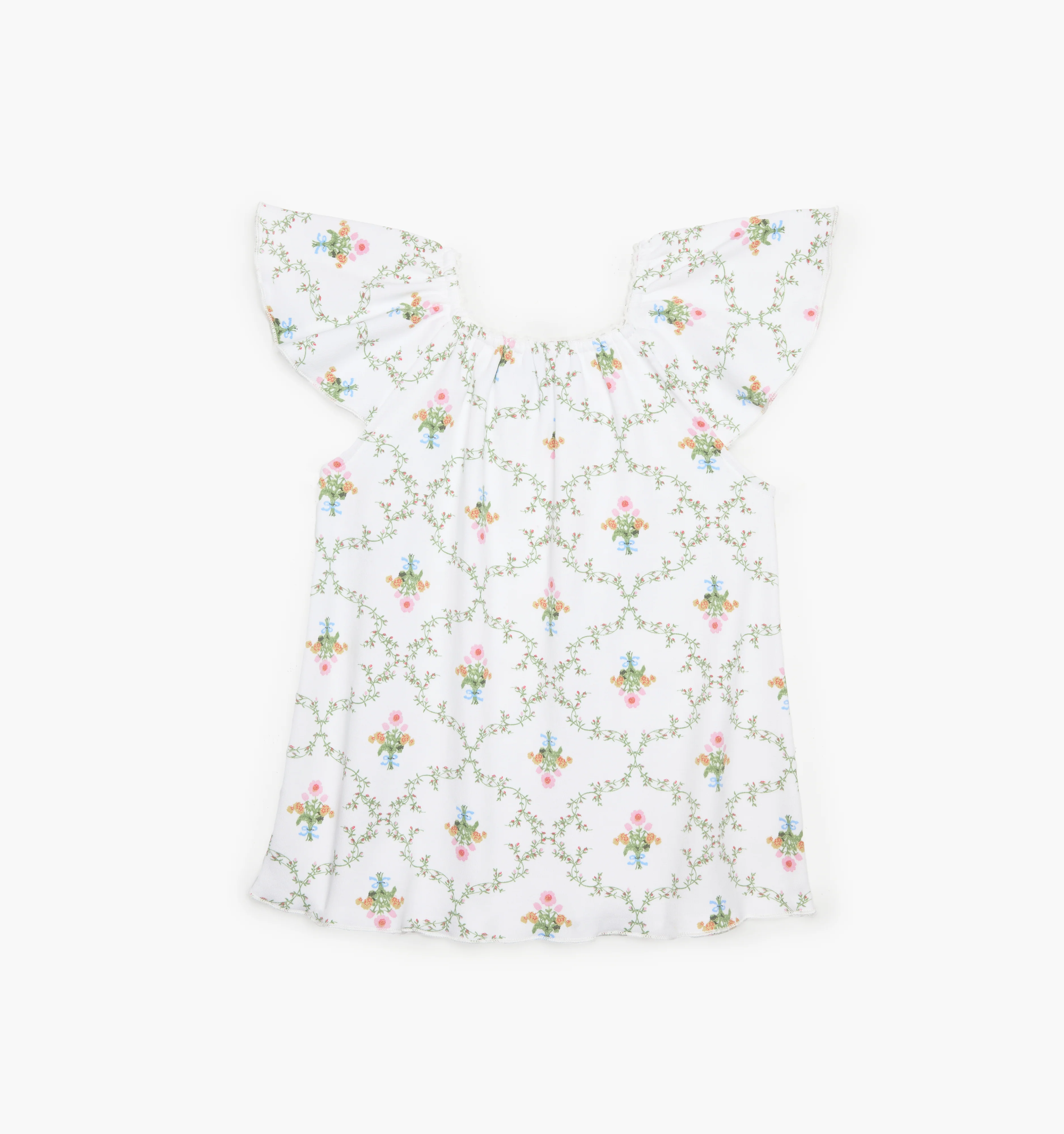 The Tiny Keira Dress - Pastel Trellis - Image 5