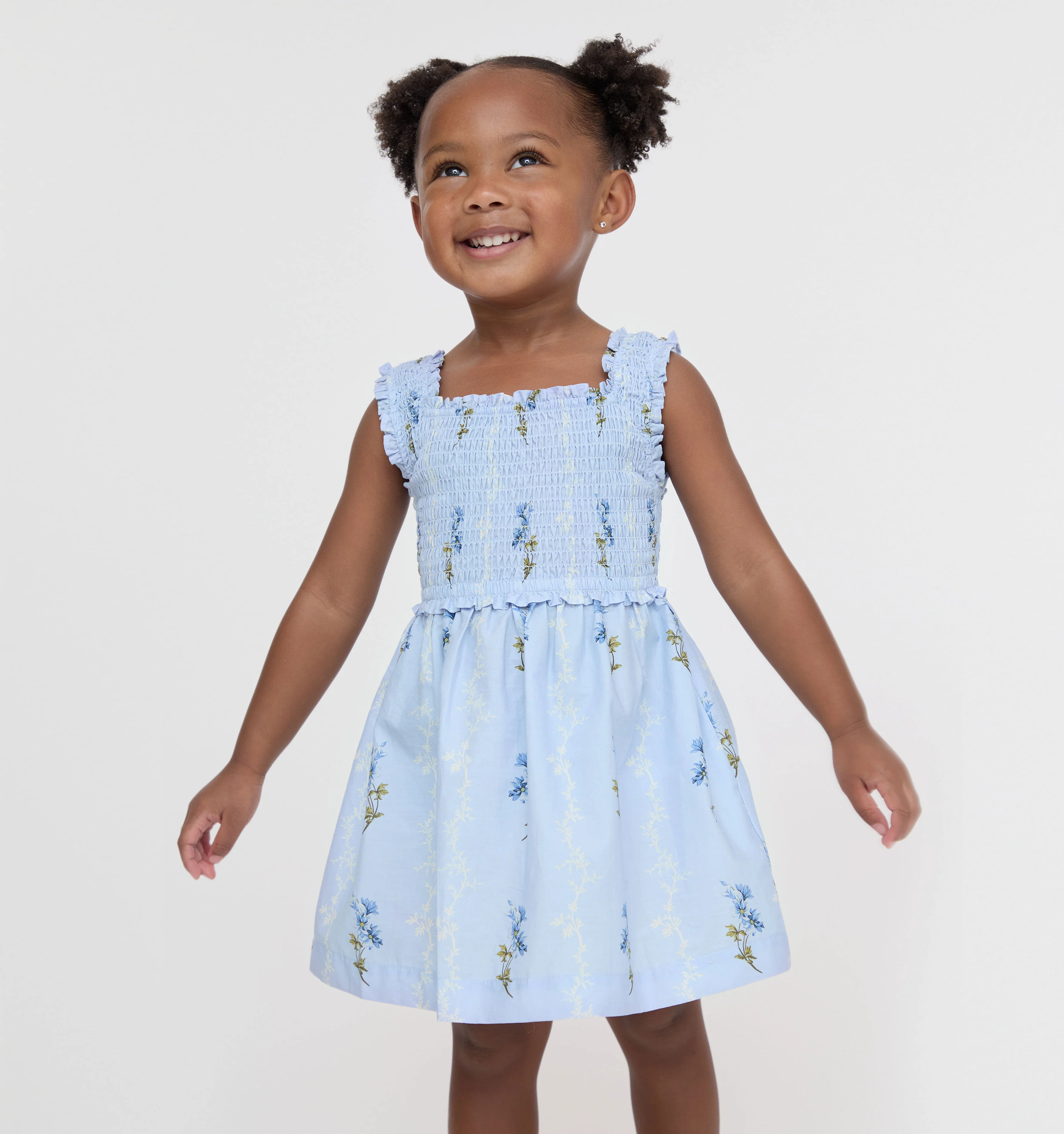 The Tiny Nora Nap Dress - Bluebell Waltz